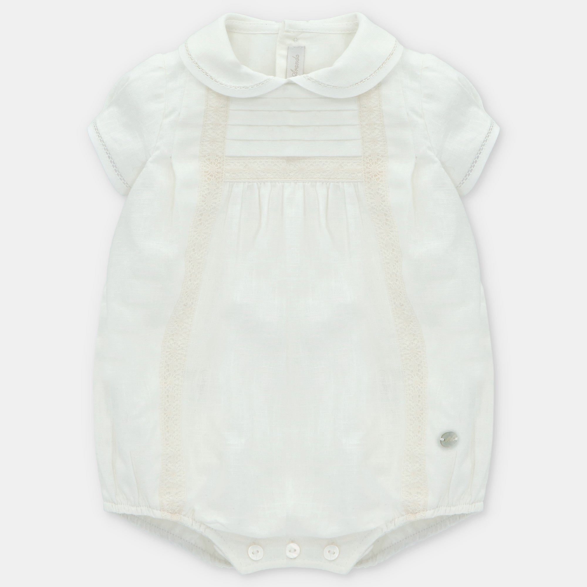 CEREMONY SHORT ROMPER WOVEN BOY VANCOUVER
