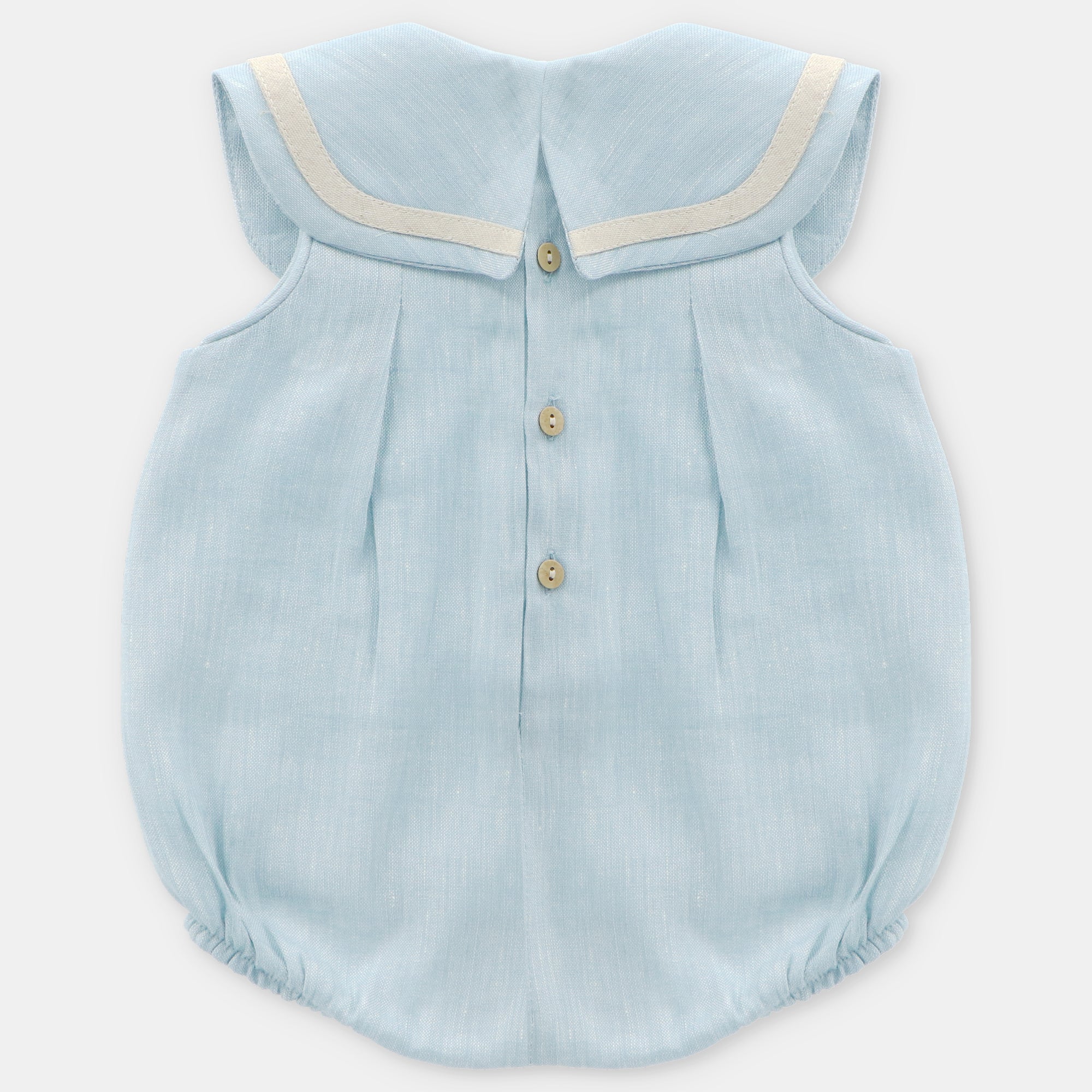 Romper Bebe Niño Capri en Azul empolvado