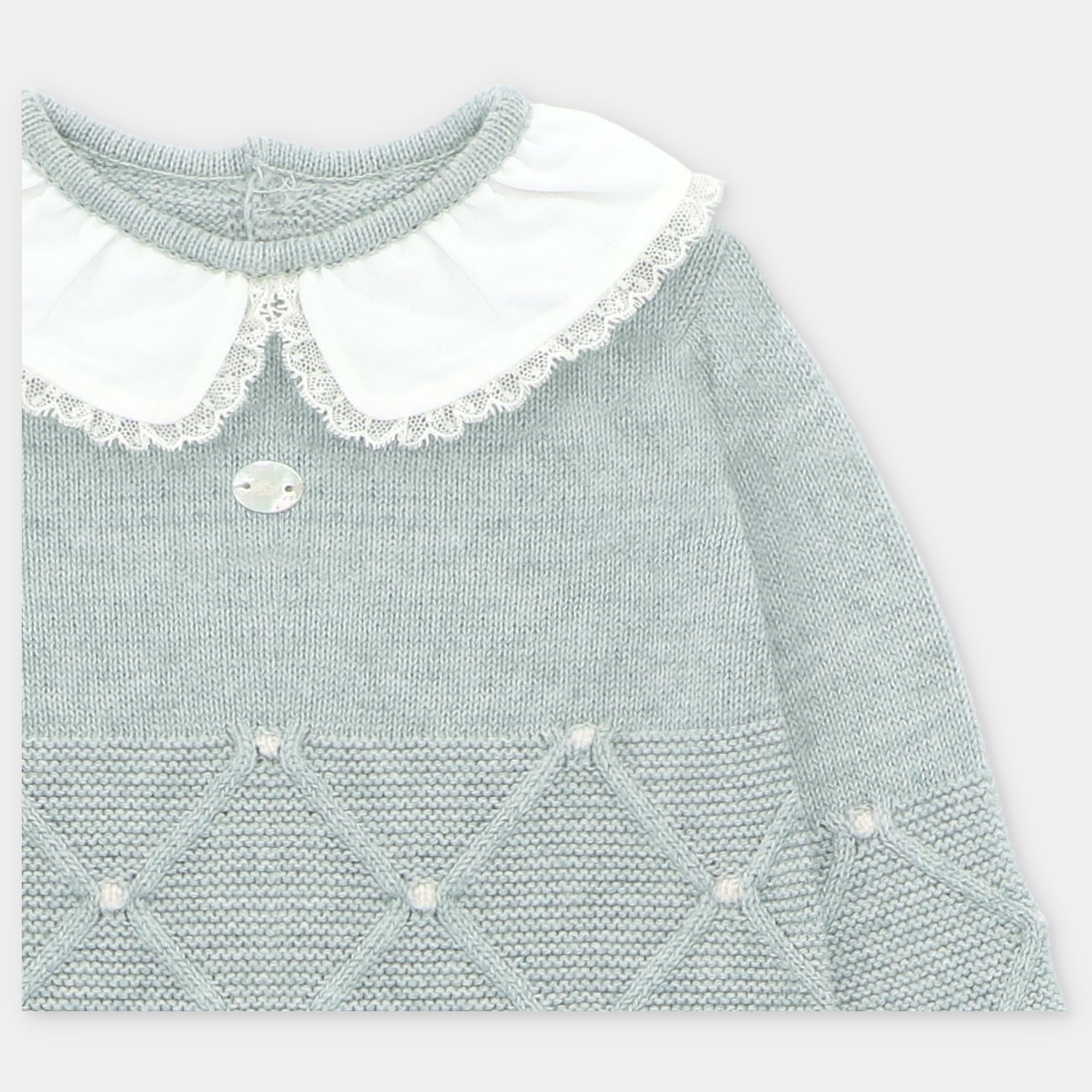 Primera Puesta con Bonnet en Verde Claro