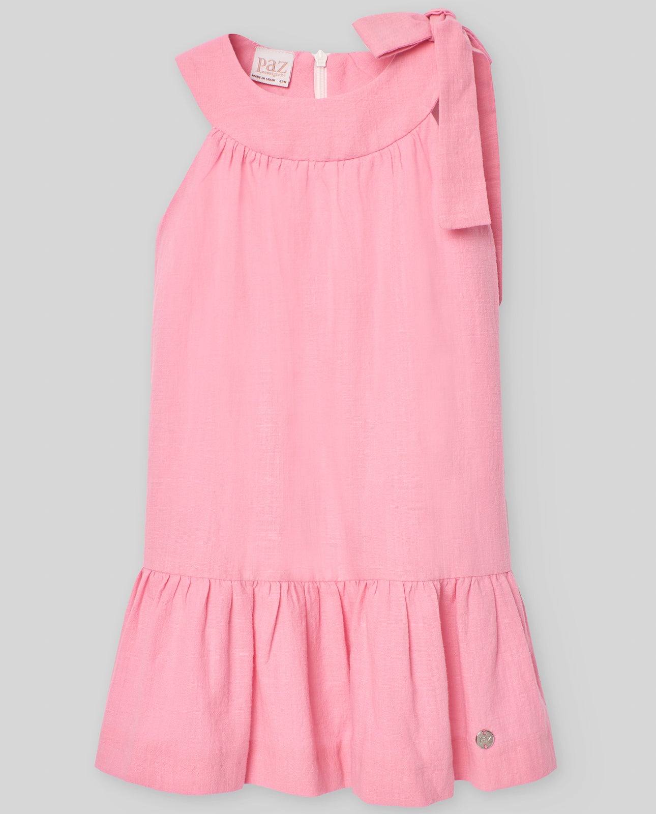 Vestido Infantil "Clavel" en Rosa Chicle