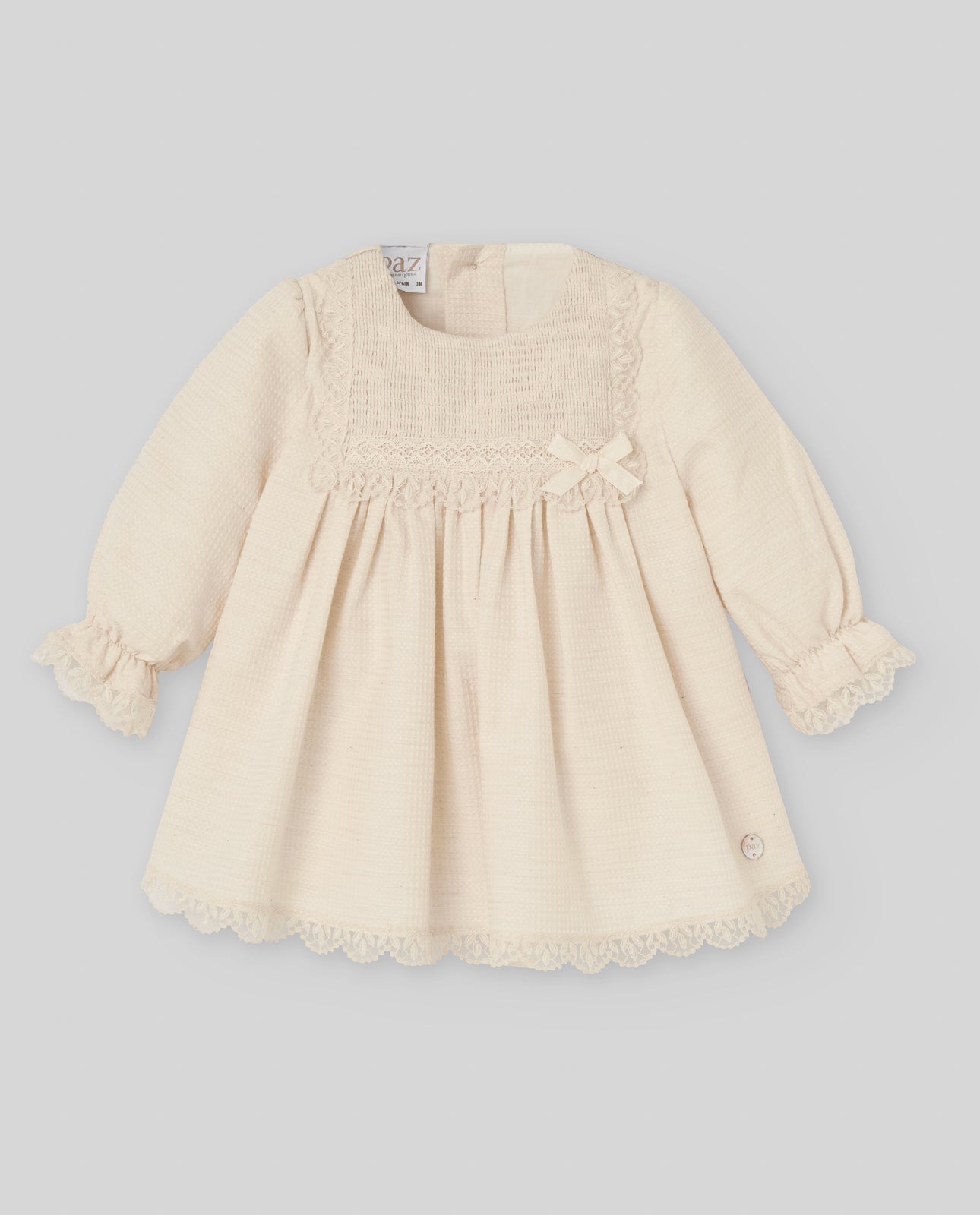 Vestido Tela Jaquard Bautizo "Alegria"