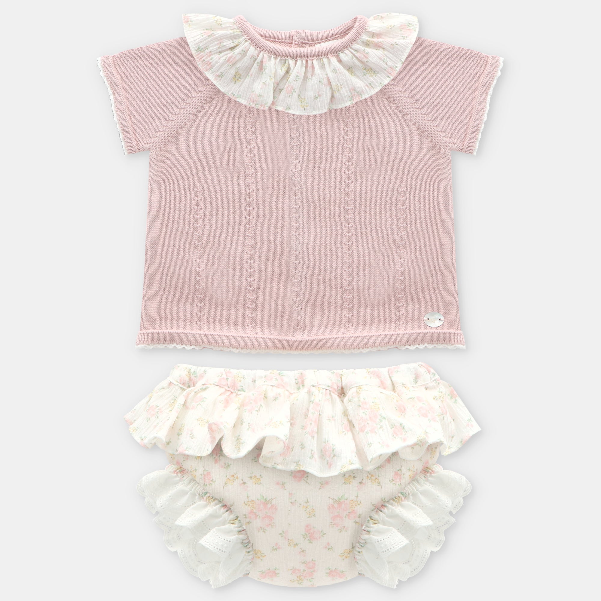 Conjunto Bebe Niña Catania en Rosa