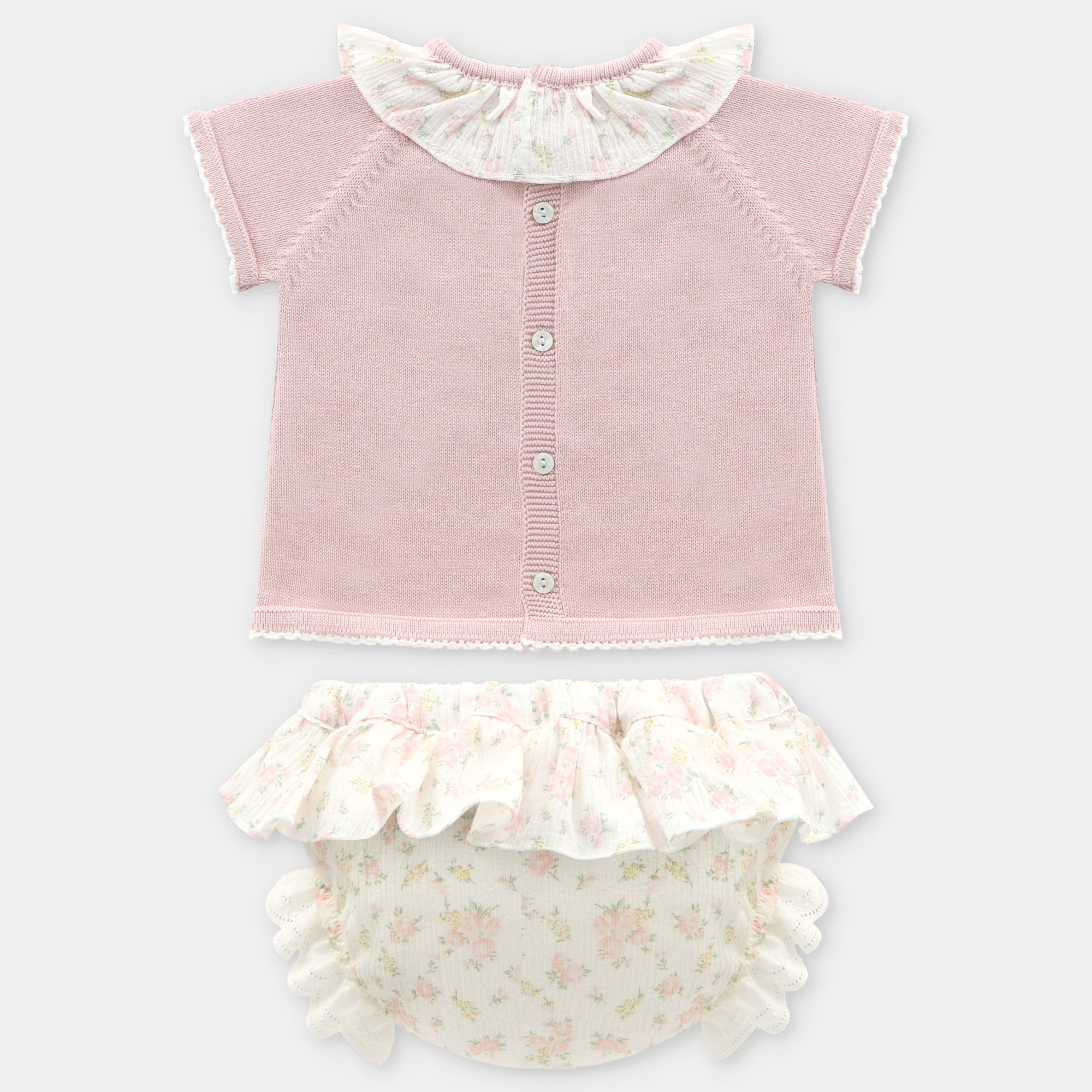 Conjunto Bebe Niña Catania en Rosa
