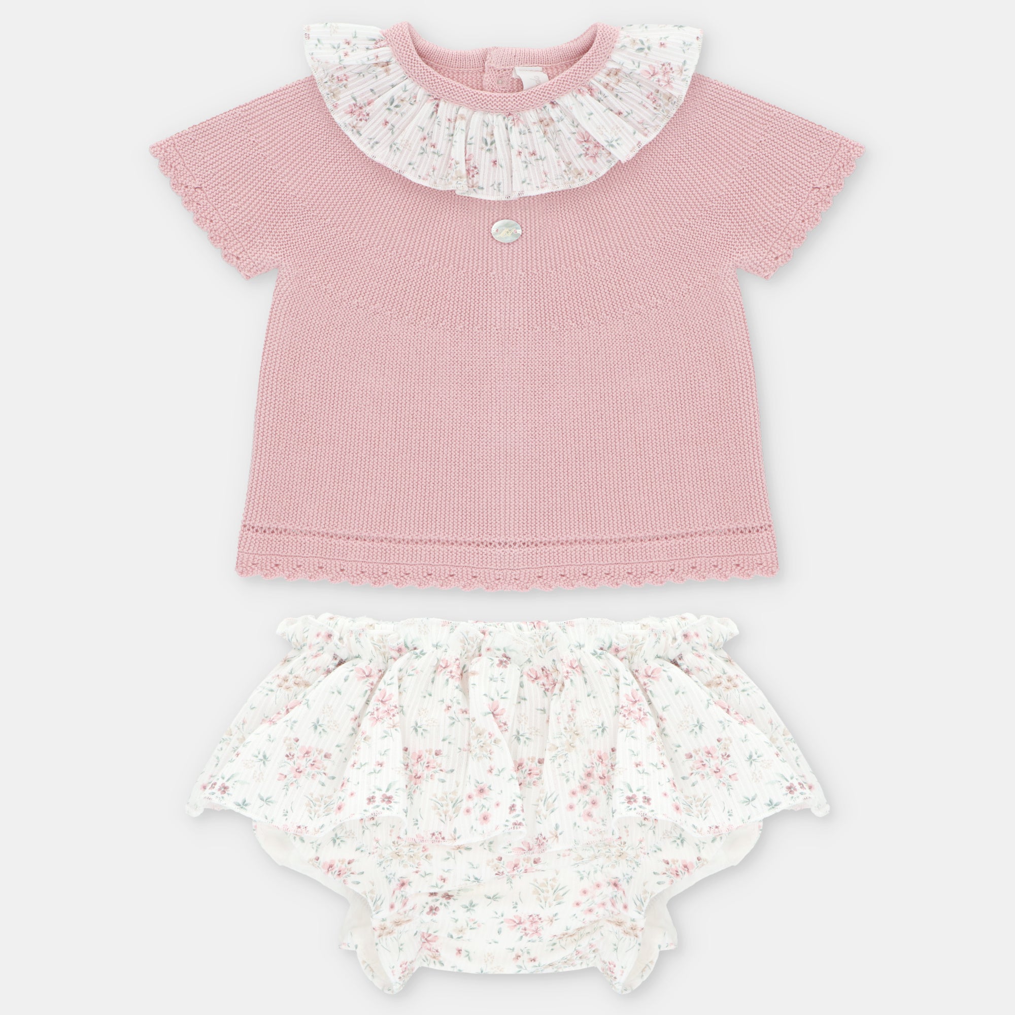 SET SWEATER & NAPPY COVER KNIT & WOVEN GIRL TORONTO