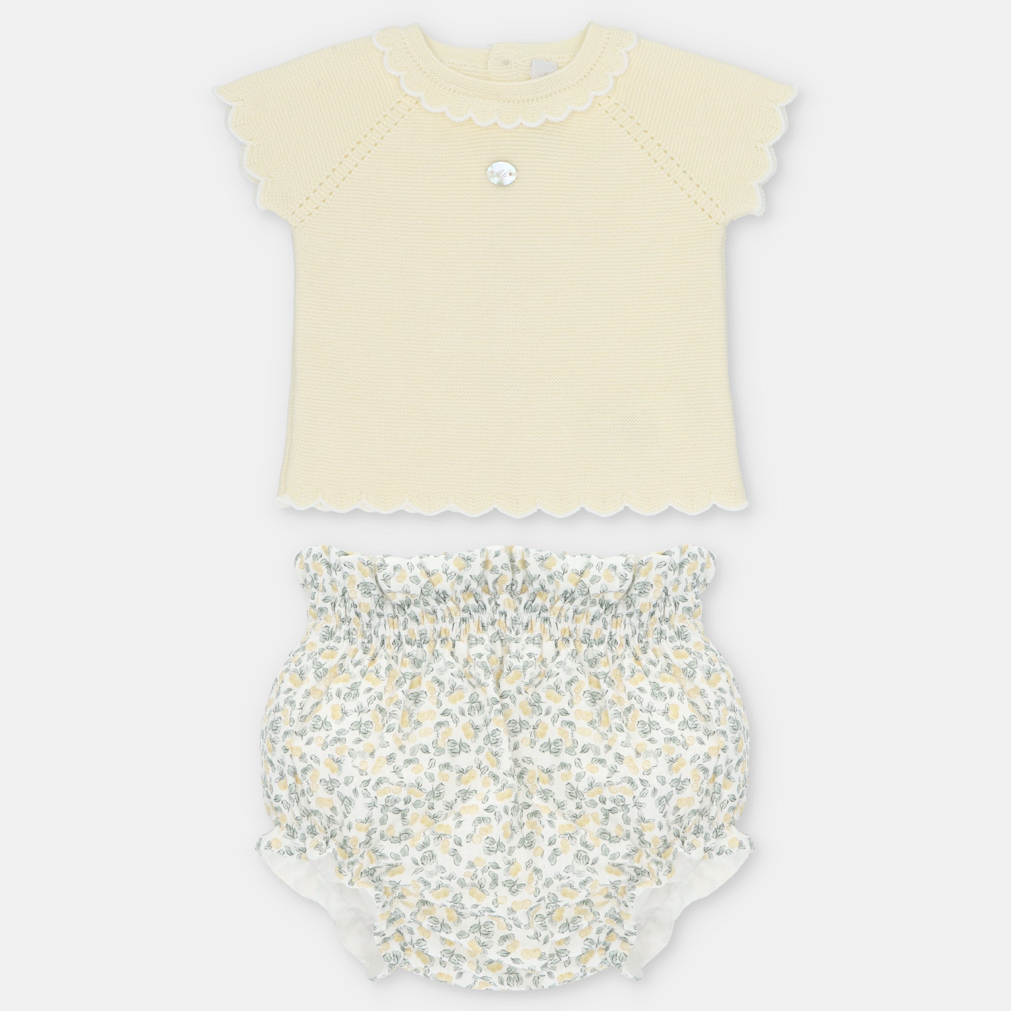 SET SWEATER & NAPPY COVER KNIT & WOVEN GIRL WINNIPEG