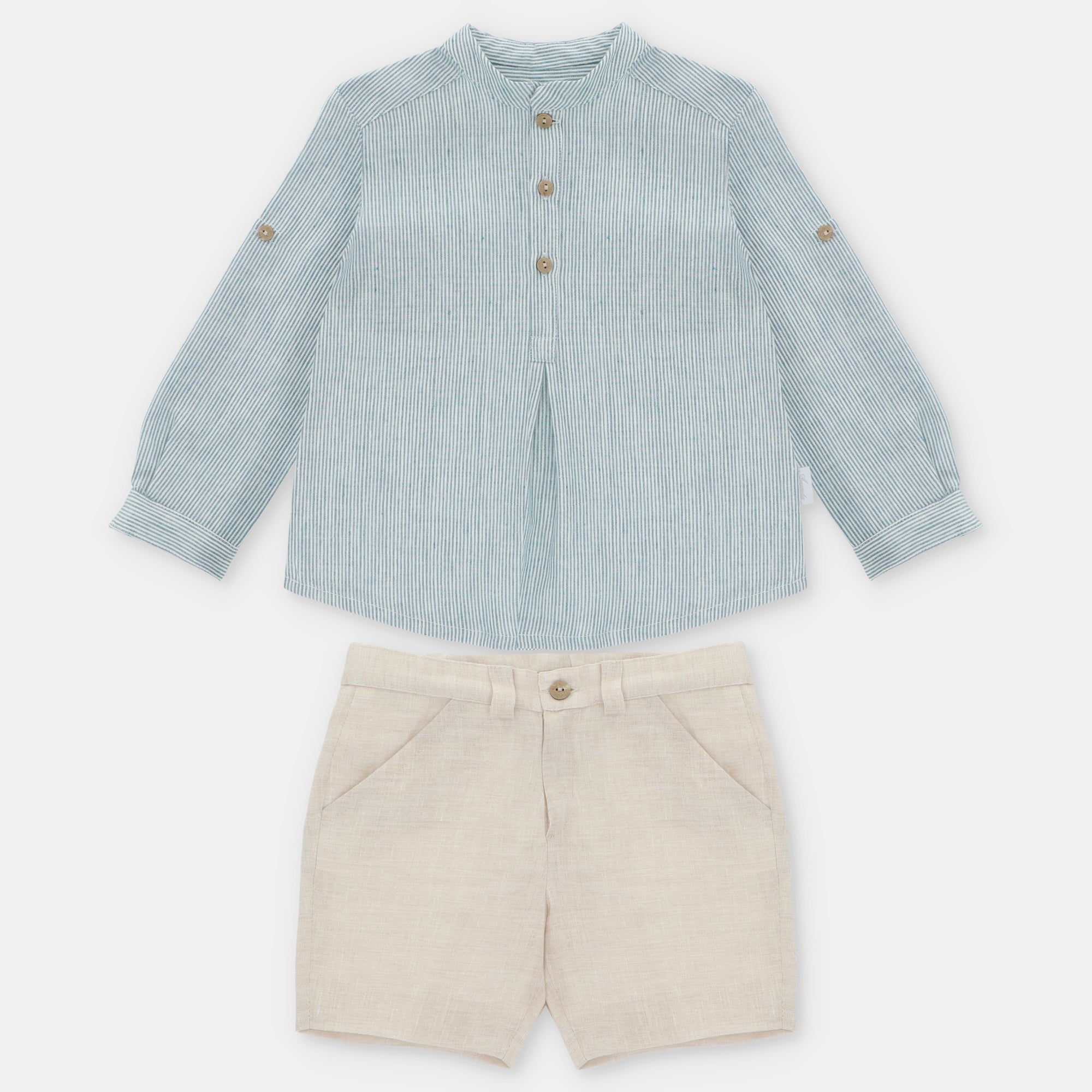 SET SHIRT & SHORTS WOVEN BOY MILTON