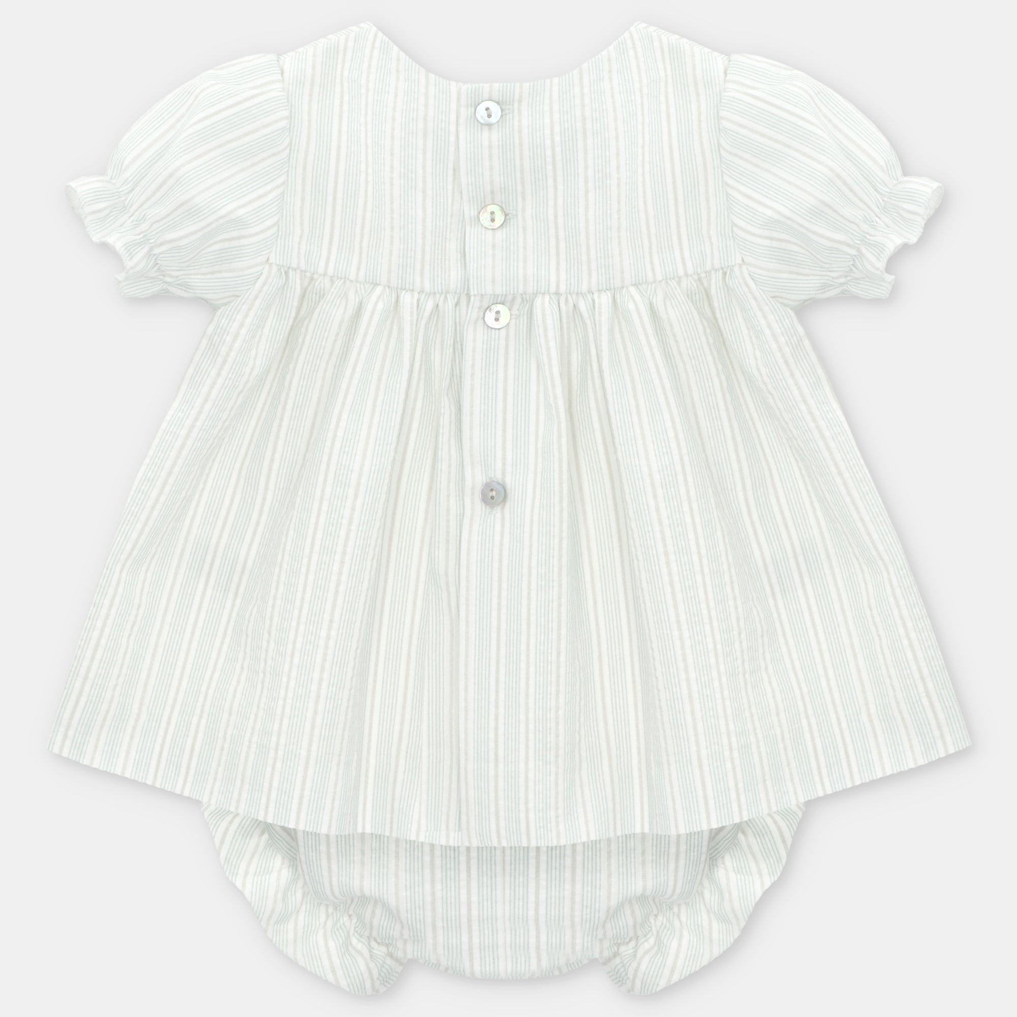 Conjunto Vestido y Cubrepañal Niña Lucca