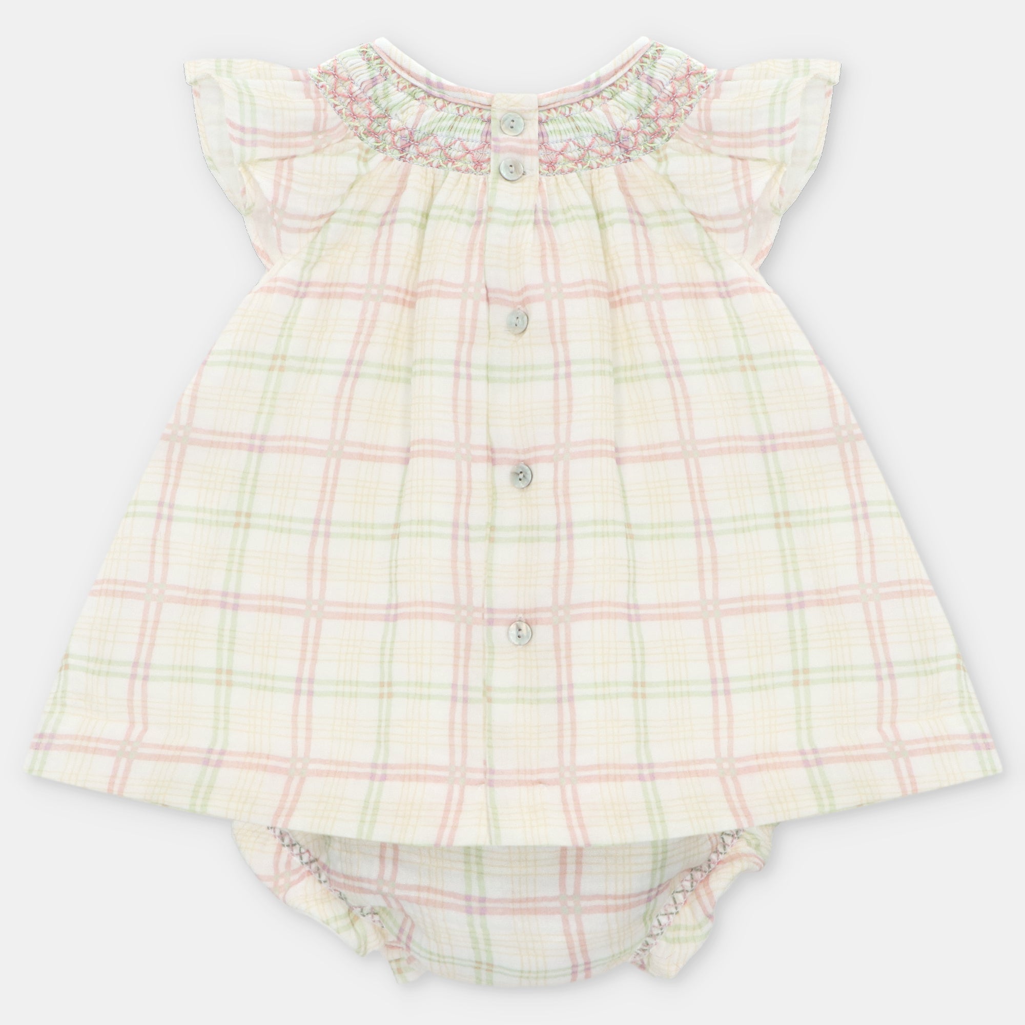 Conjunto Vestido y Cubrepañal Niña Fresonara