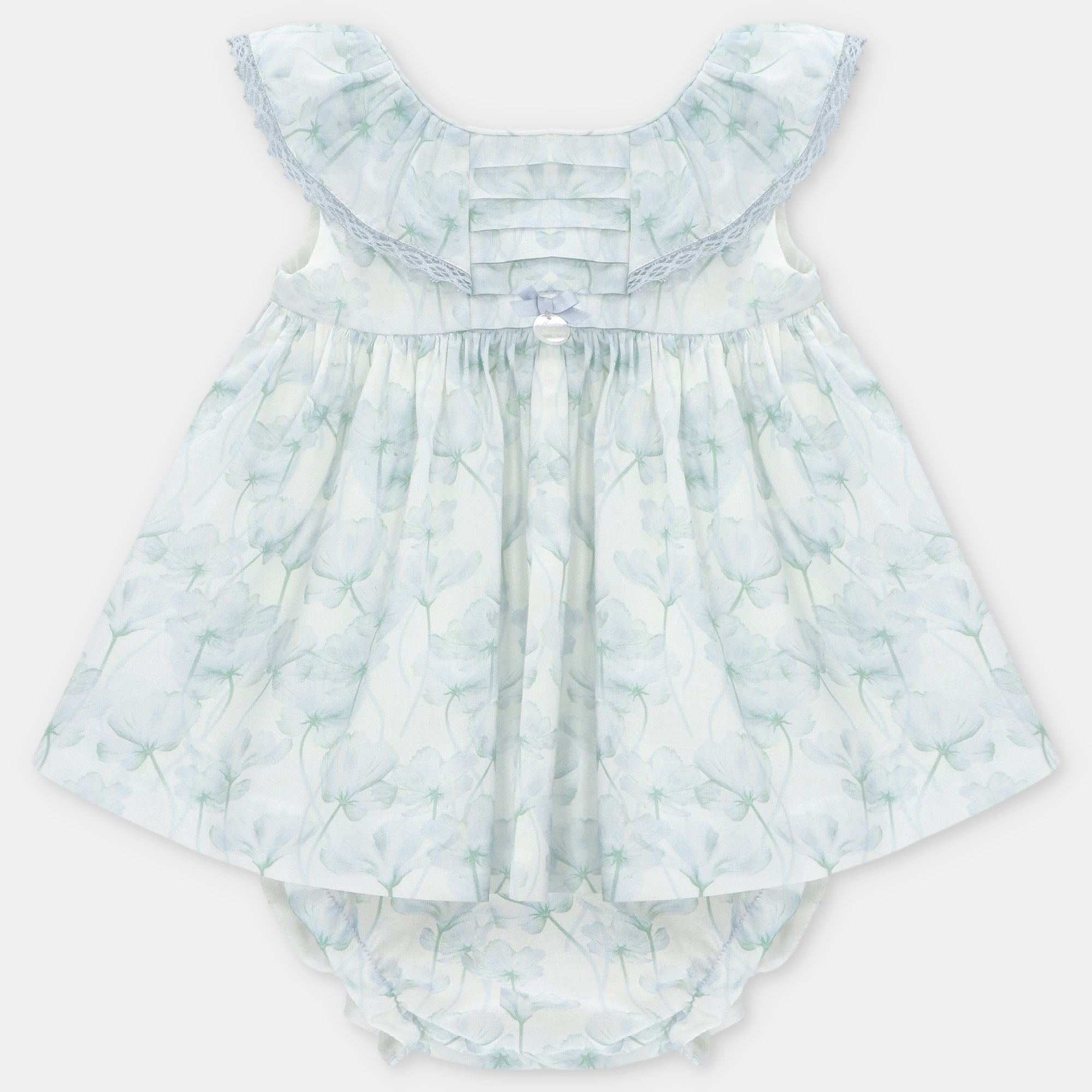 SET DRESS & NAPPY COVER WOVEN PRINTED GIRL OTTAWA