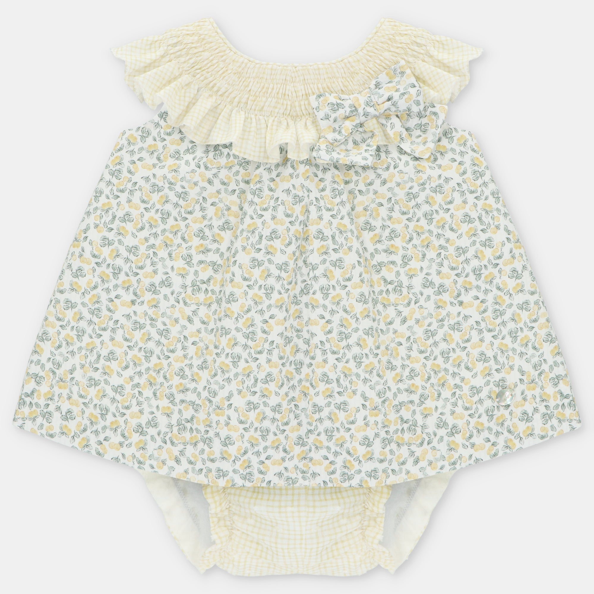 SET DRESS & NAPPY COVER MICRO-PRINTED Y02 Amarillo GIRL WINNIPEG