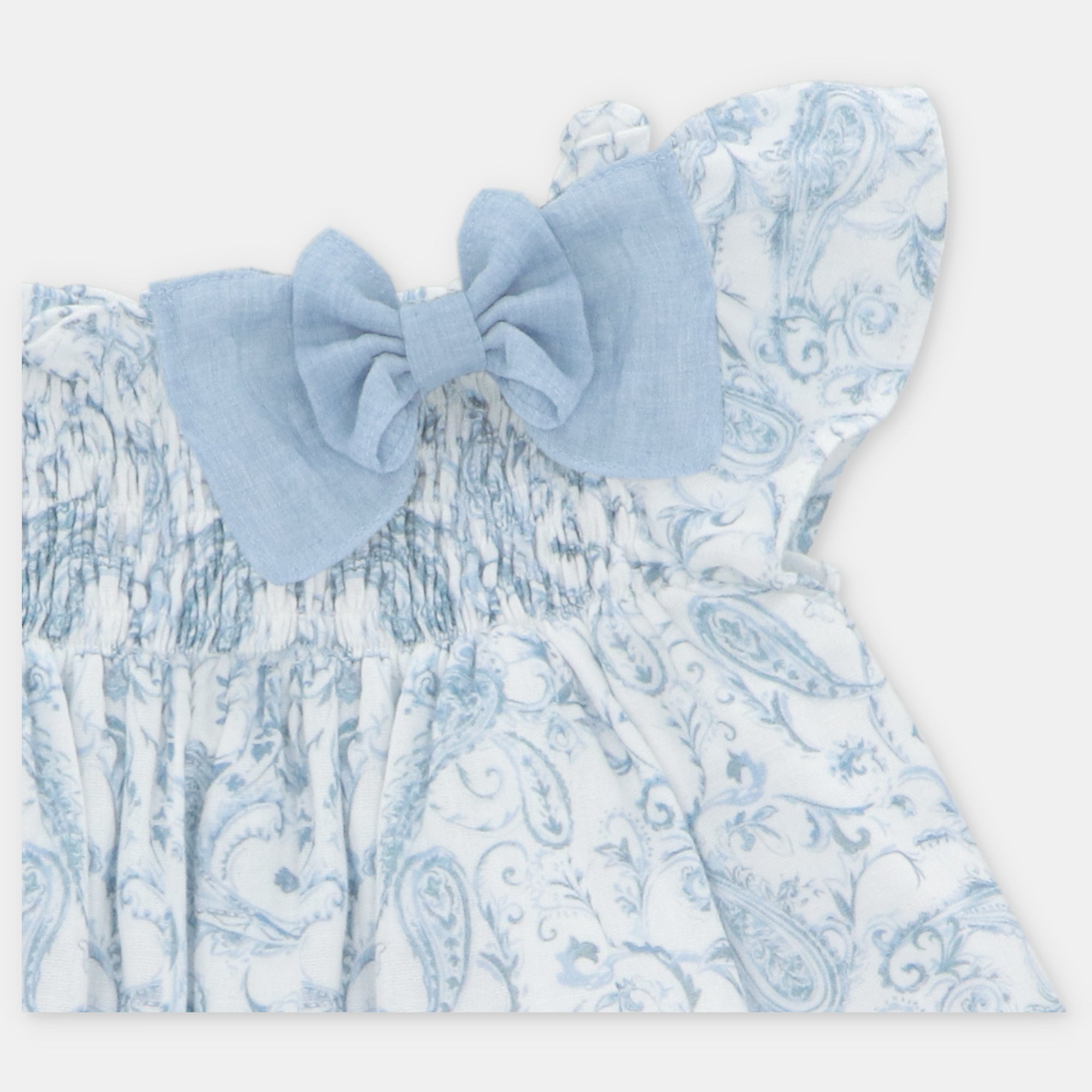 Conjunto Vestido, Cubrepañal y Bonnet Niña Verona