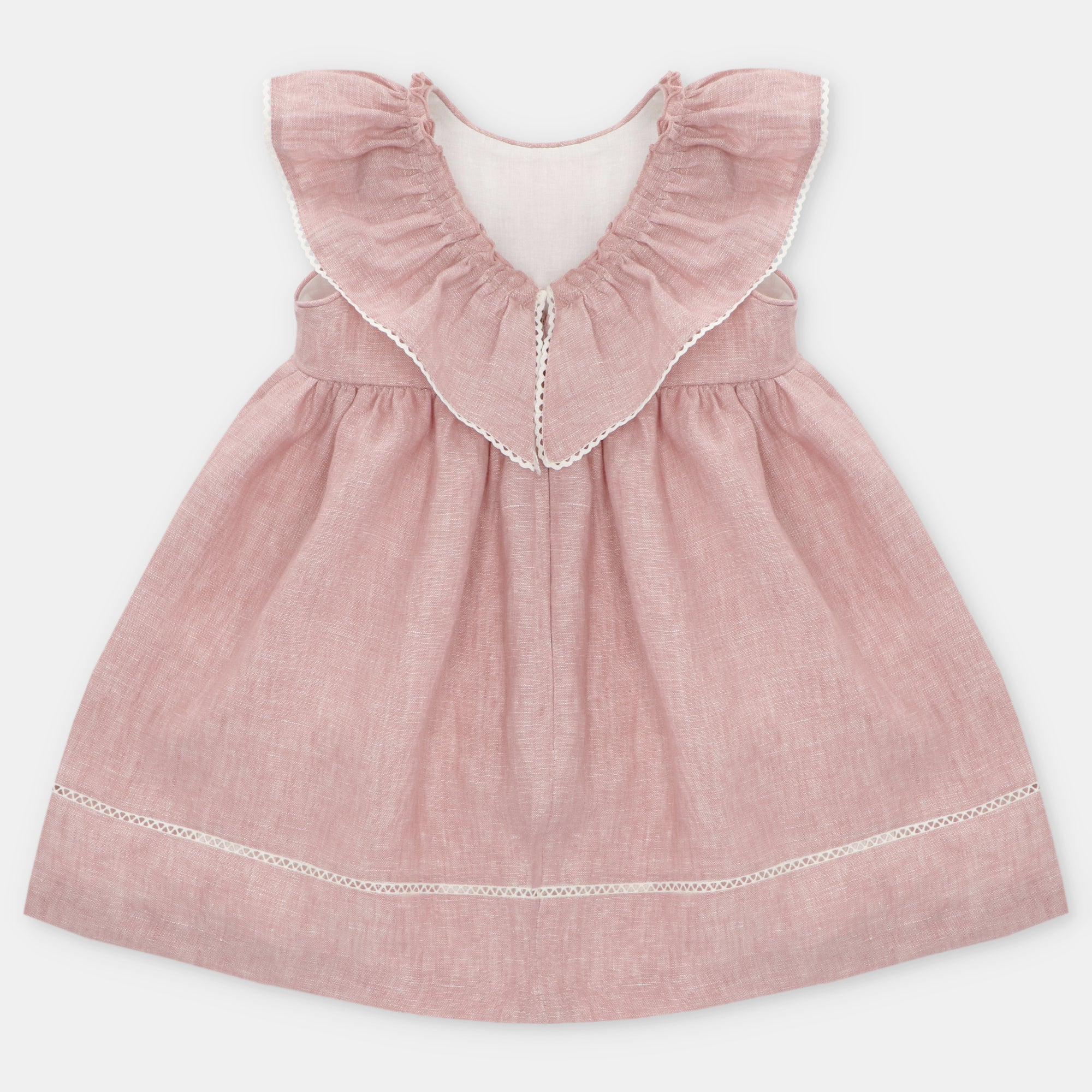 Vestido Niña Siena en Rosa Empolvado