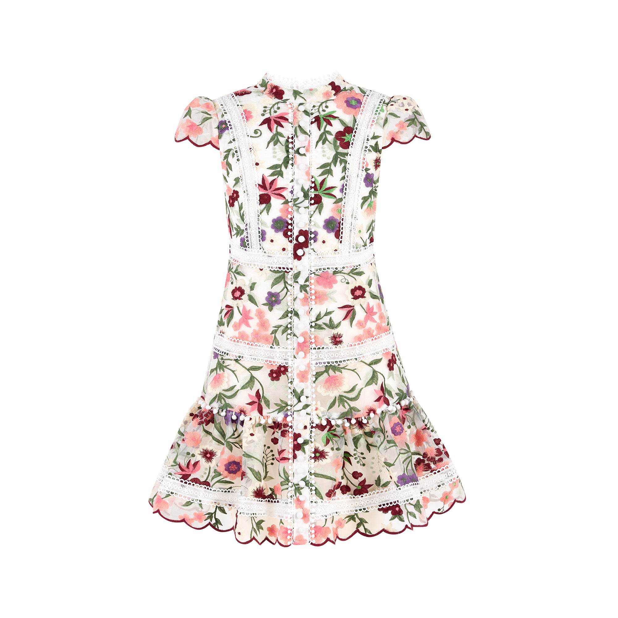 Anya Embroidered Mini Dress