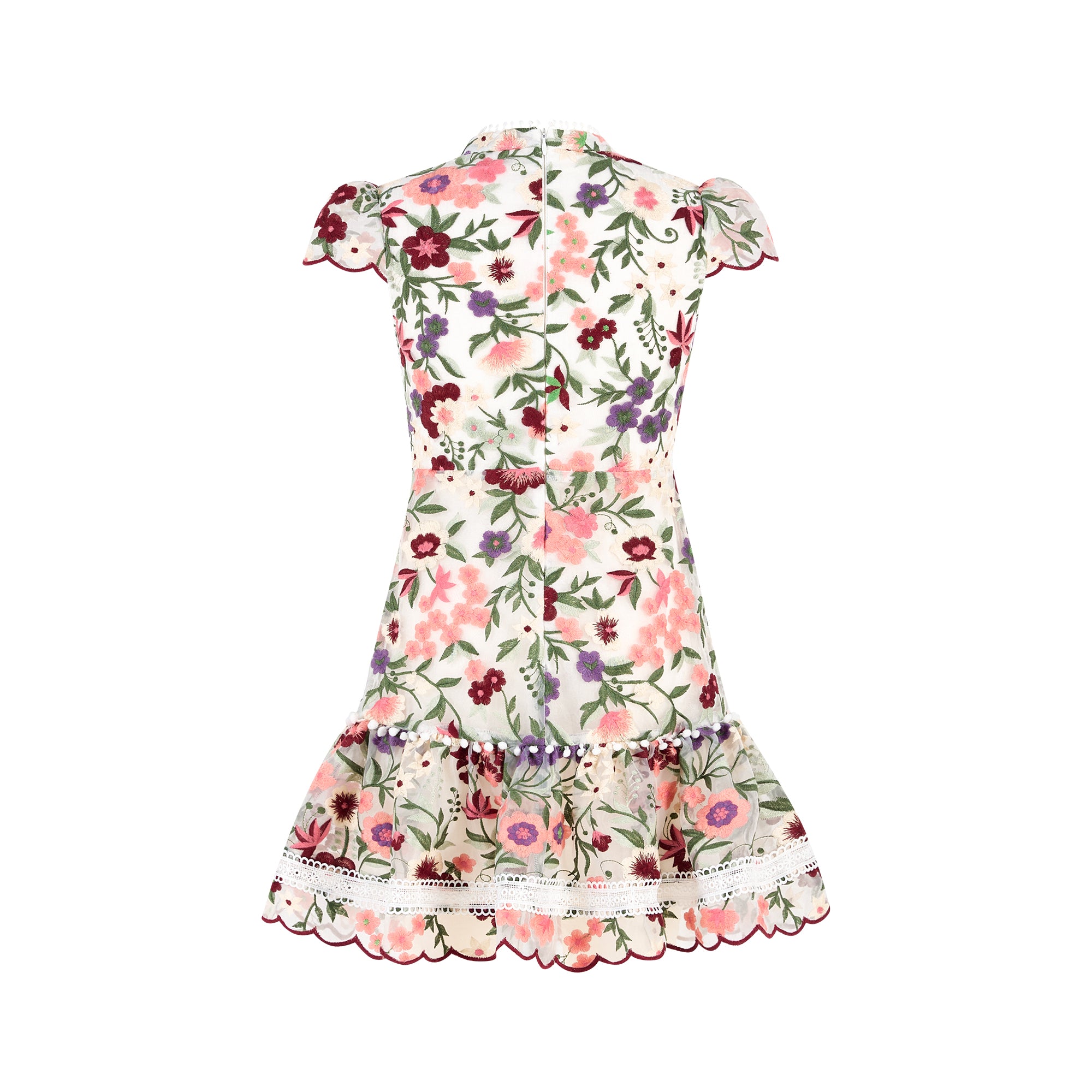 Anya Embroidered Mini Dress