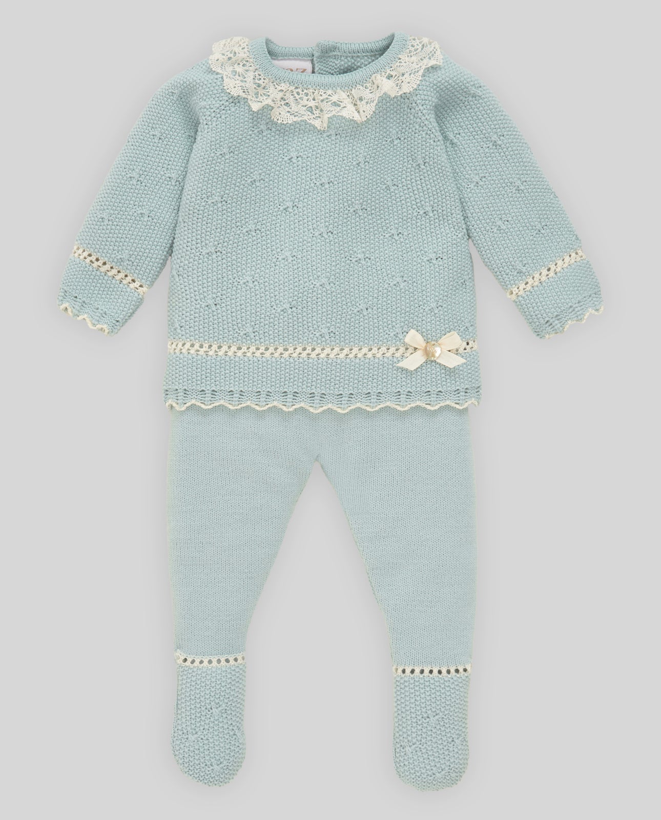 Conjunto Jubon, Polaina y Capota "Semilla"
