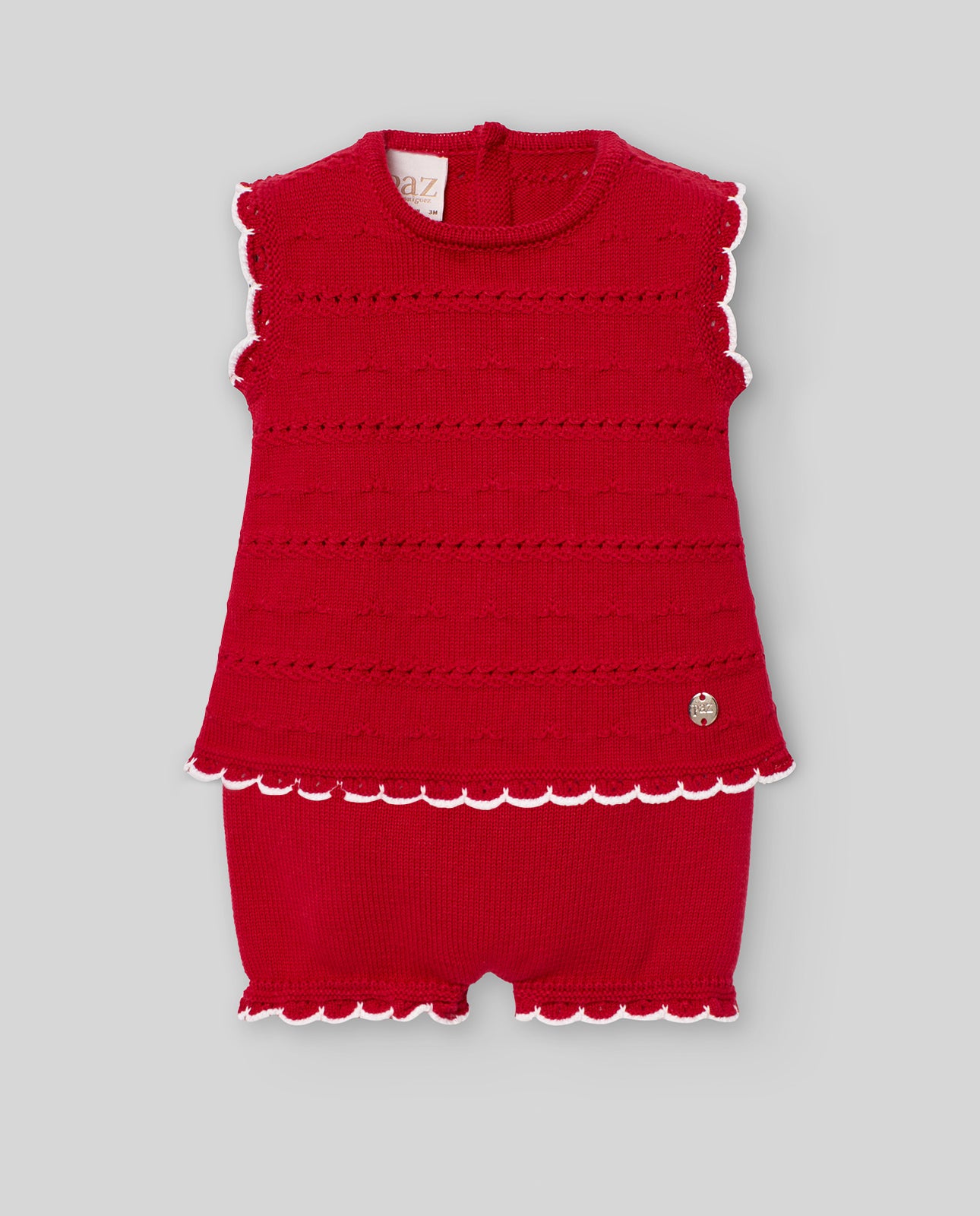 Conjunto NiƱa "Rias" color Rojo/Blanco