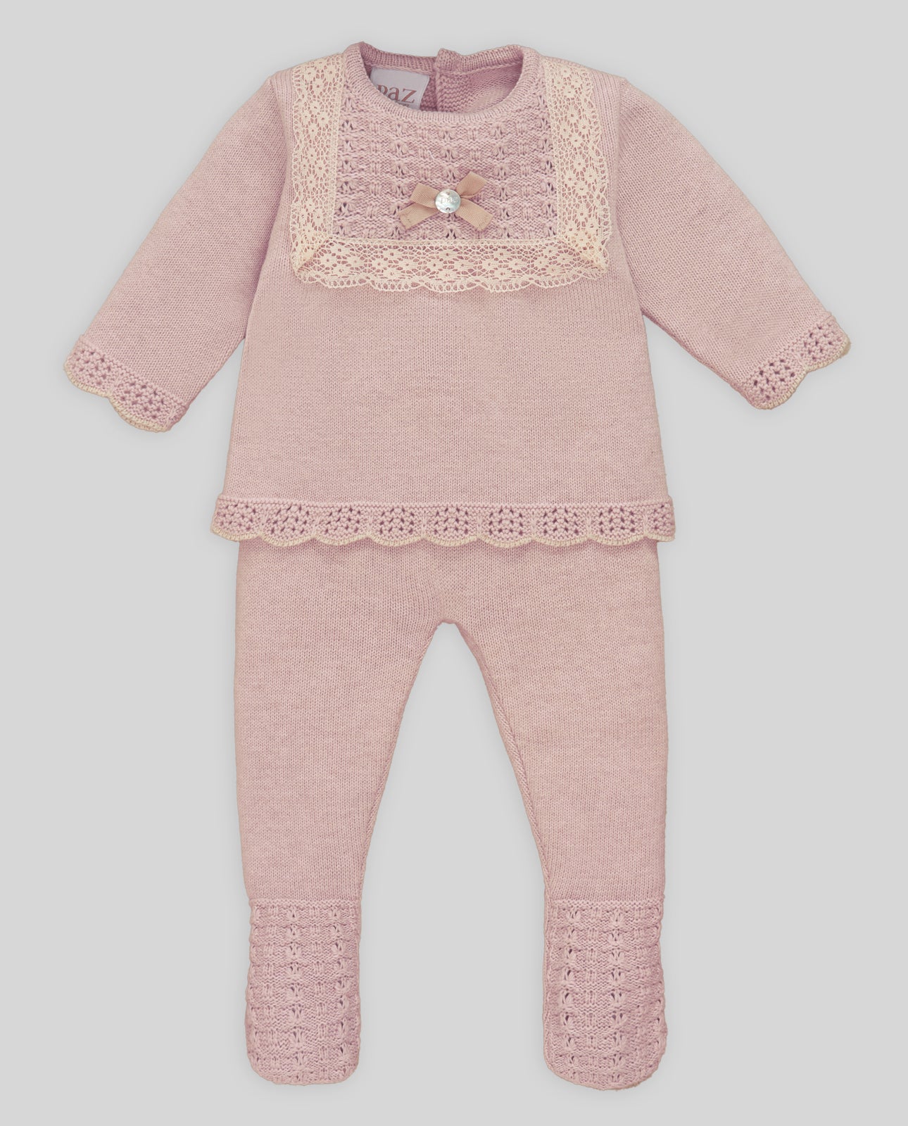 Conjunto Jubon, Polaina y Capota "Pascua"
