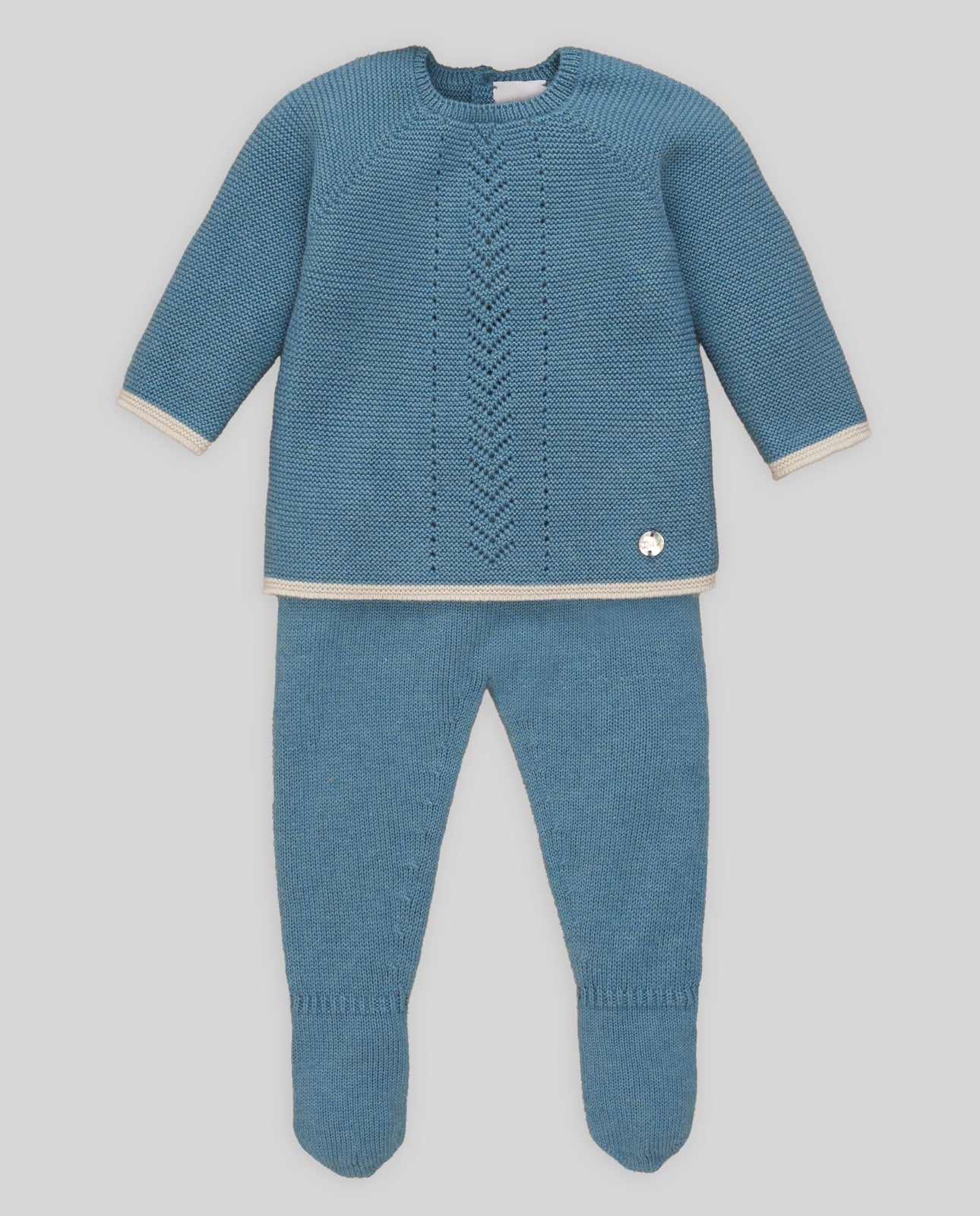 Conjunto Jubon y Polaina en color Alga Fam "Quinta"