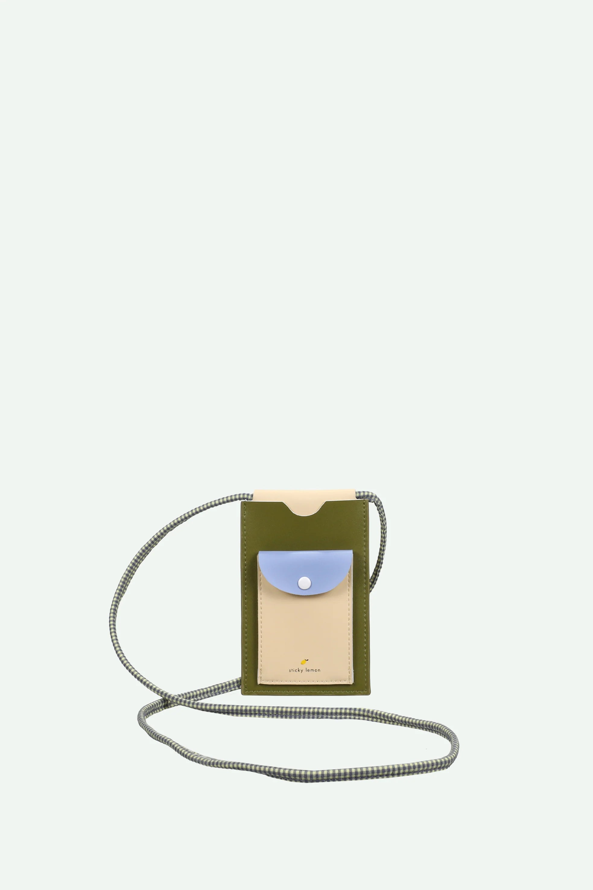 Phone pouch tickling grass