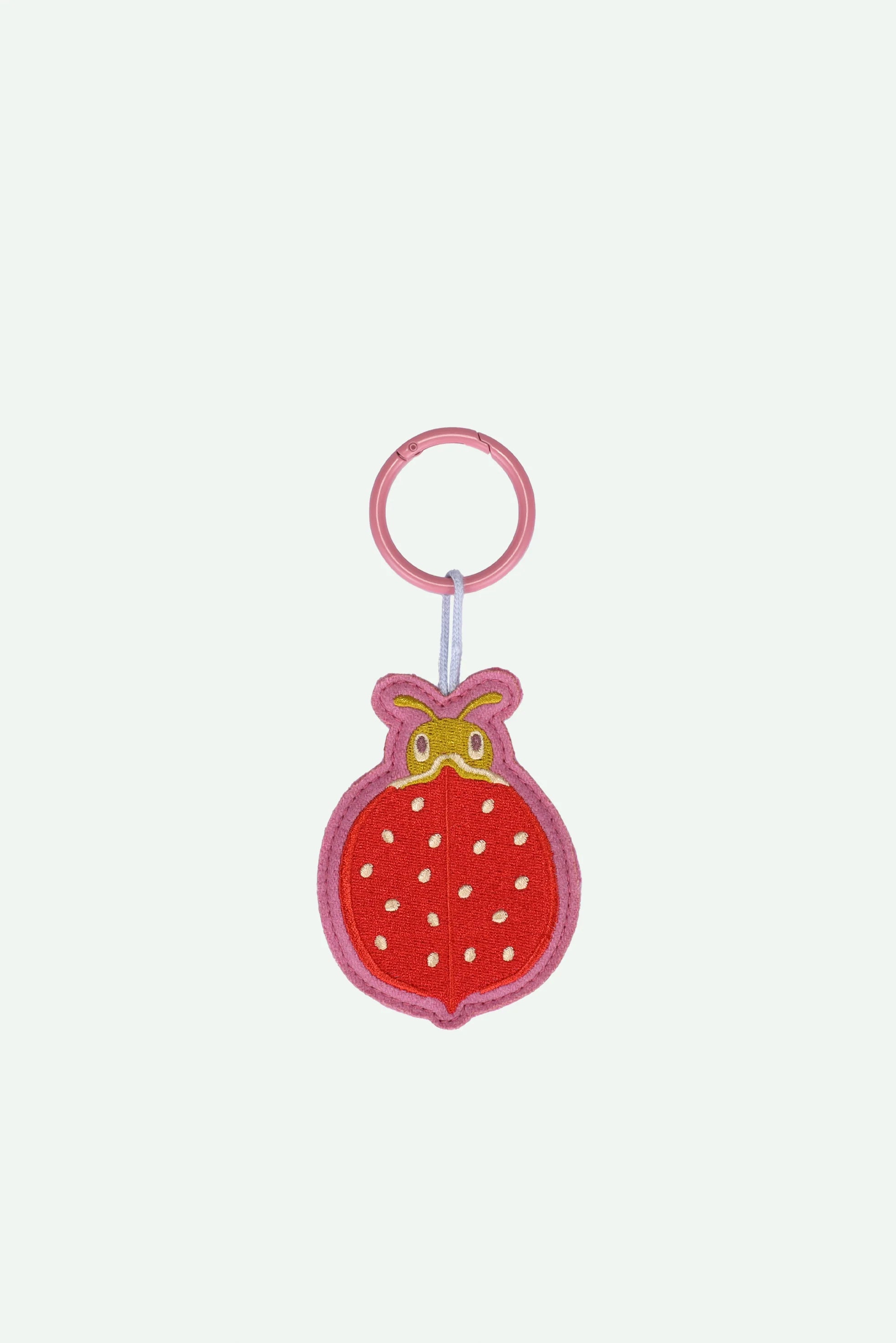 Embroidered keychain ladybird