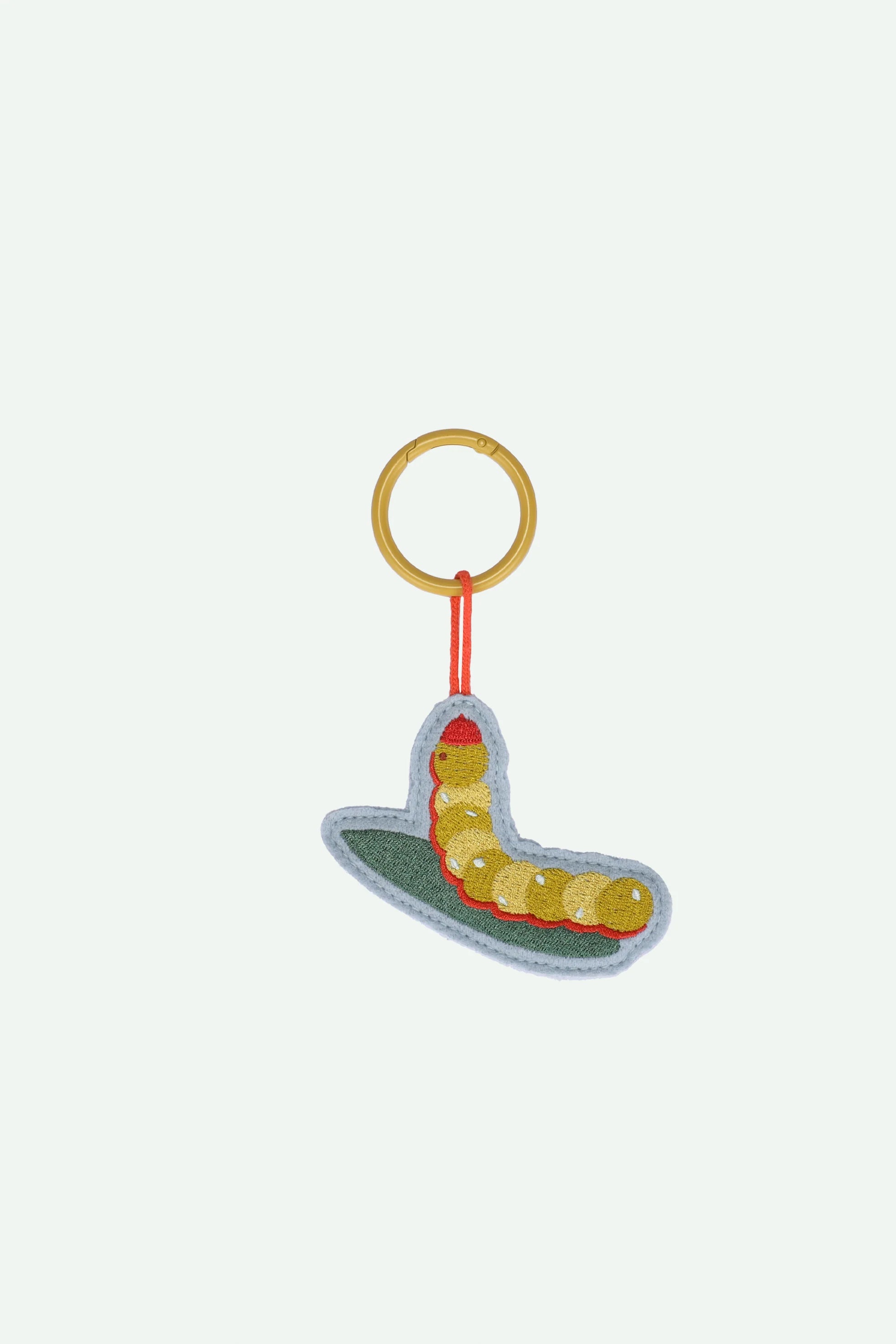 Embroidered keychain Caterpillar