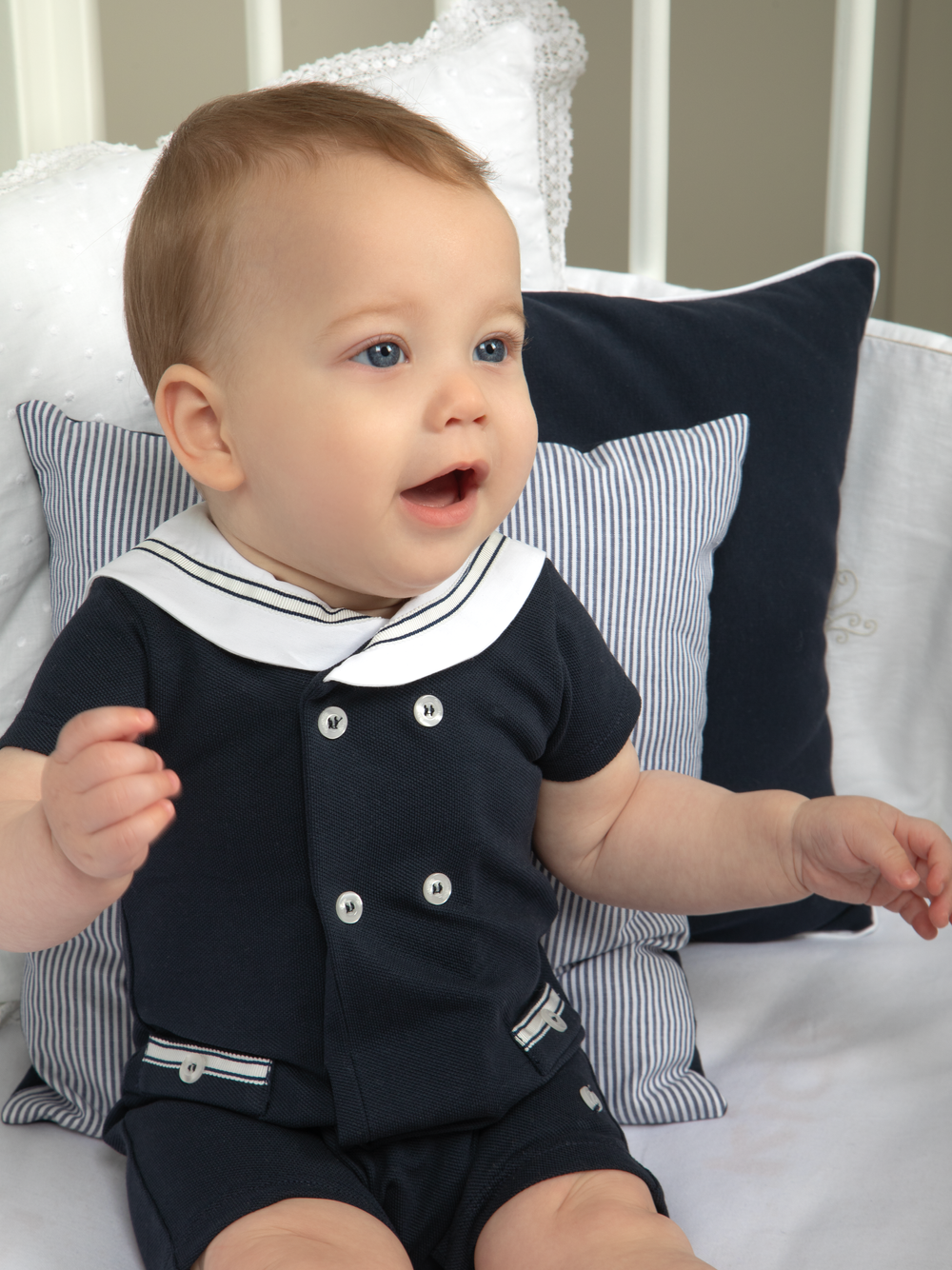 Marine sailor style romper