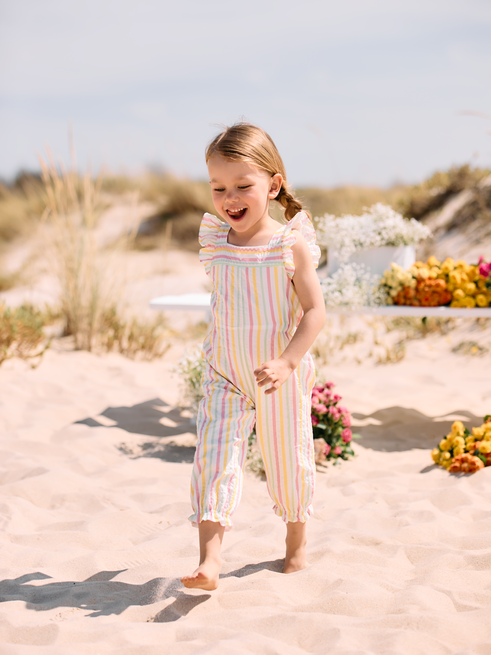 Colourful stripes jumpsuit