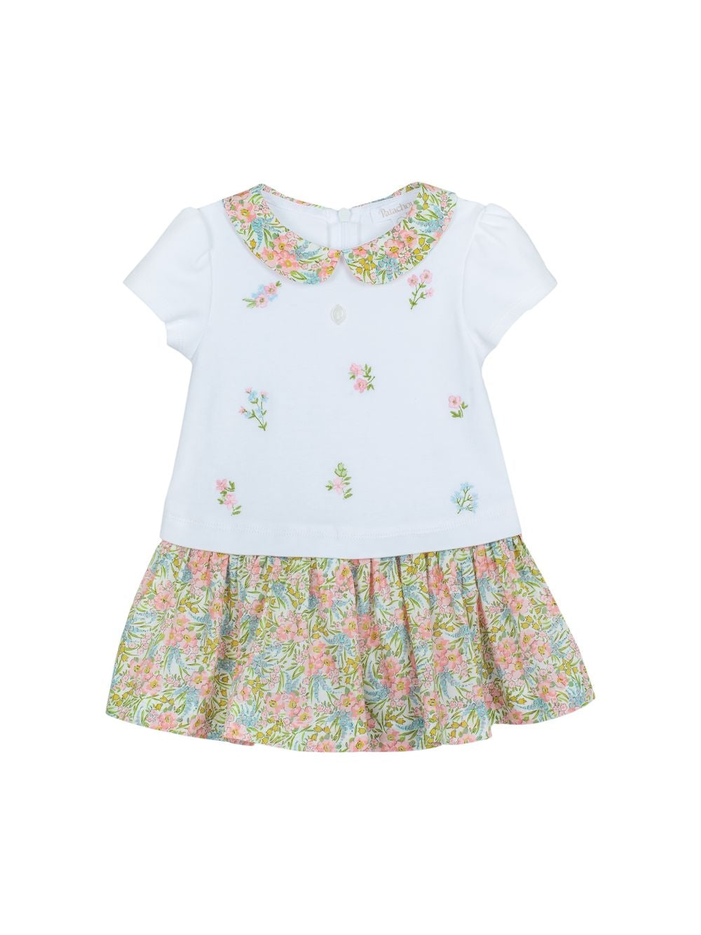 White and liberty print dress