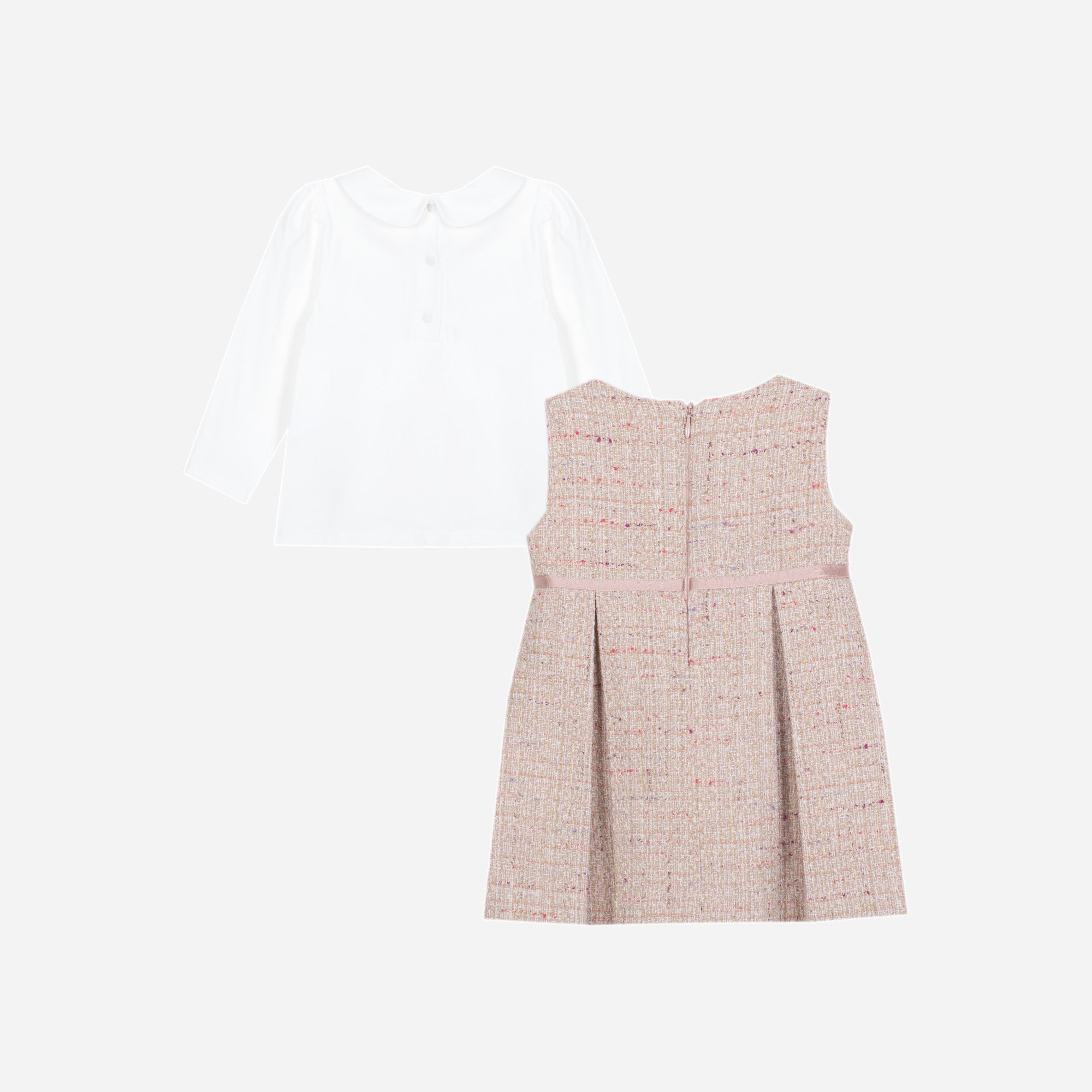 Baby Girl Tweed Knit Dress