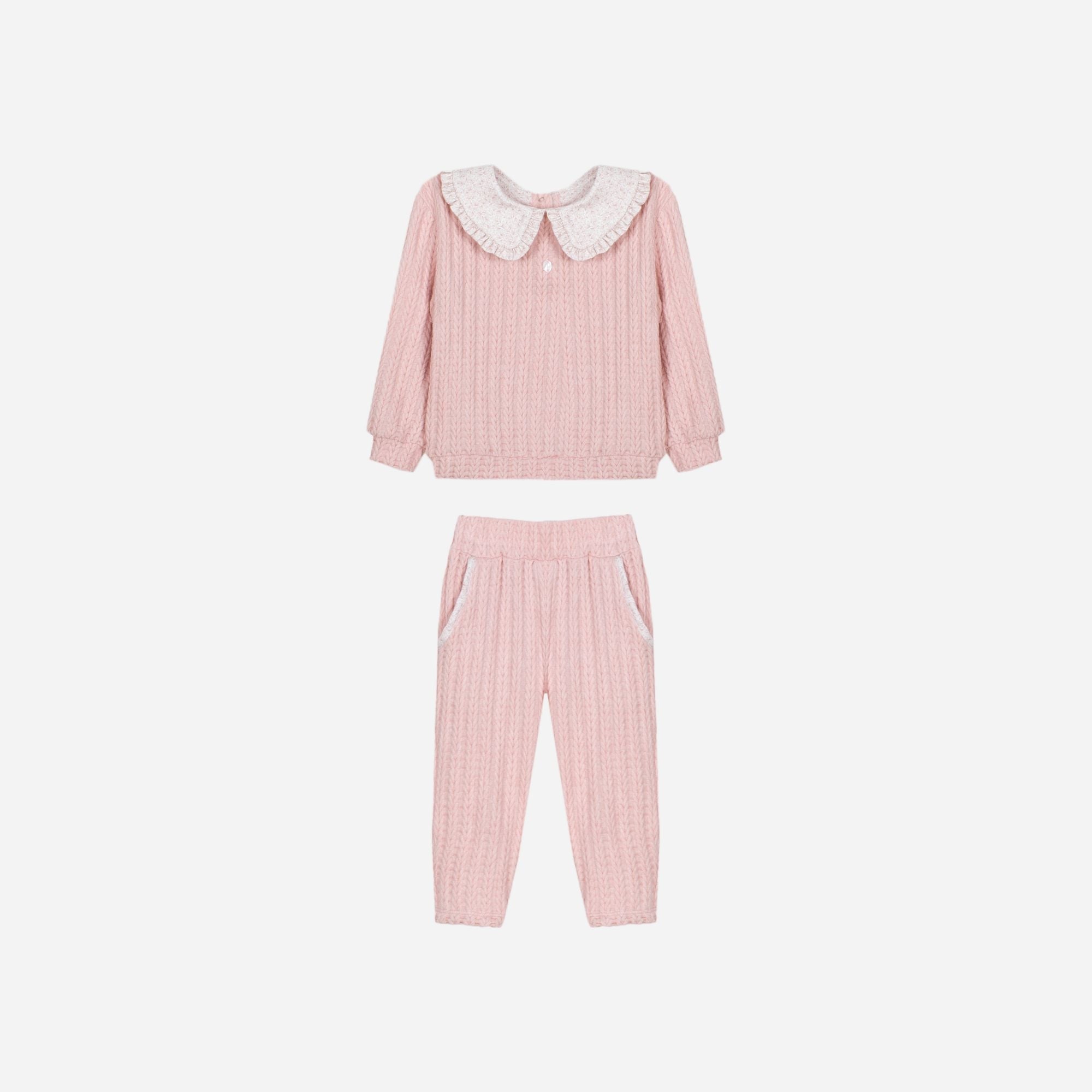Baby Knit Set in Pale Pink