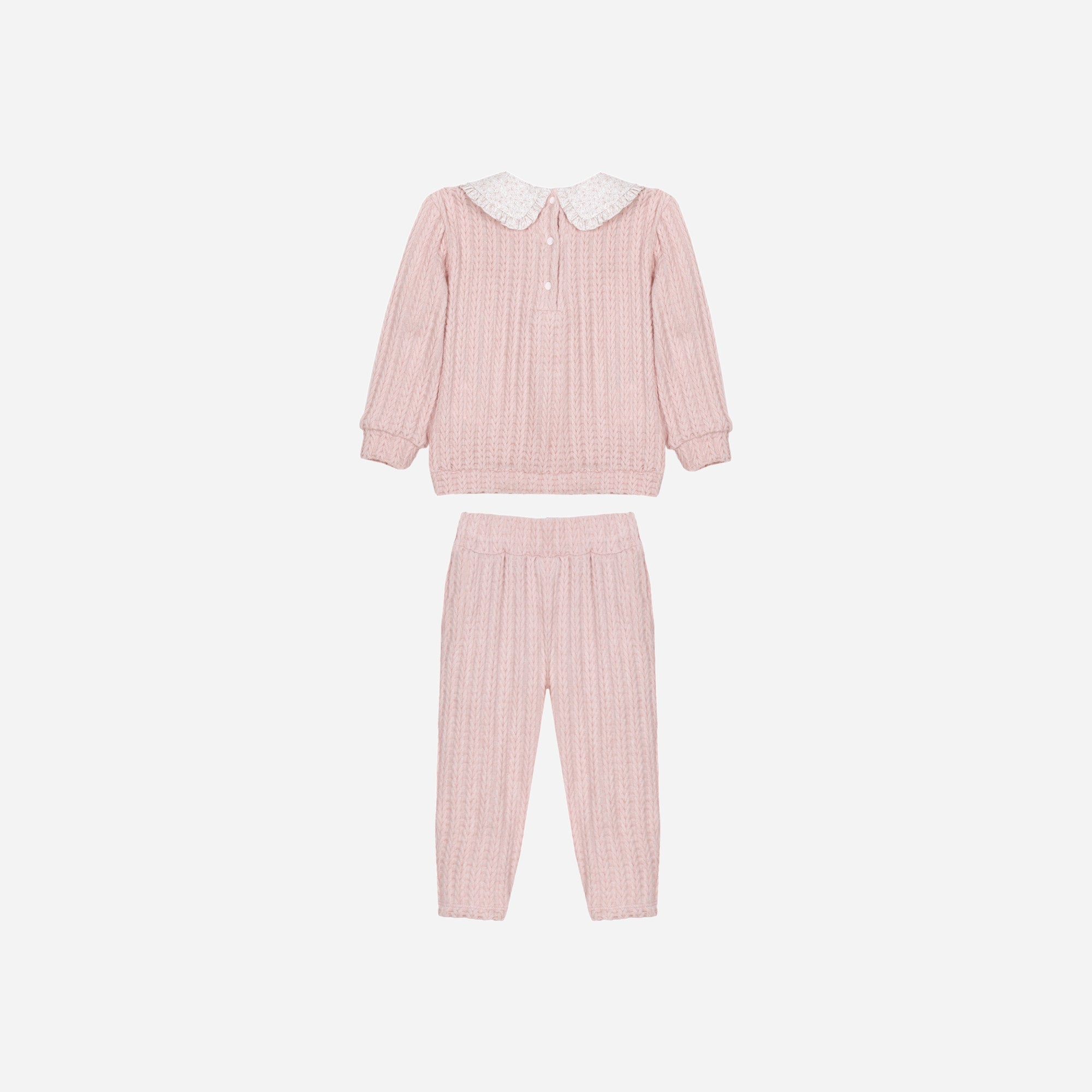 Baby Knit Set in Pale Pink