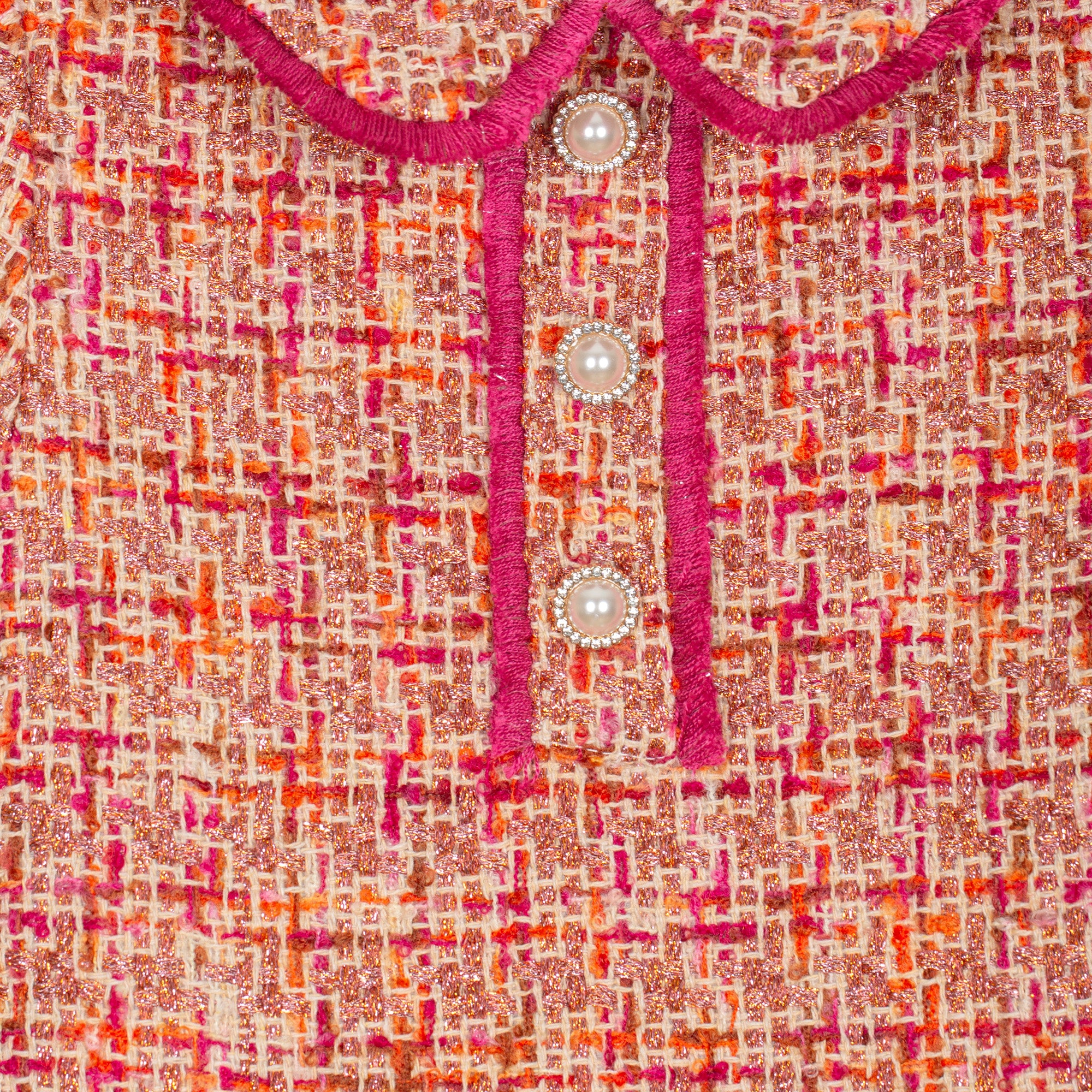 Fucsia Tweed Dress