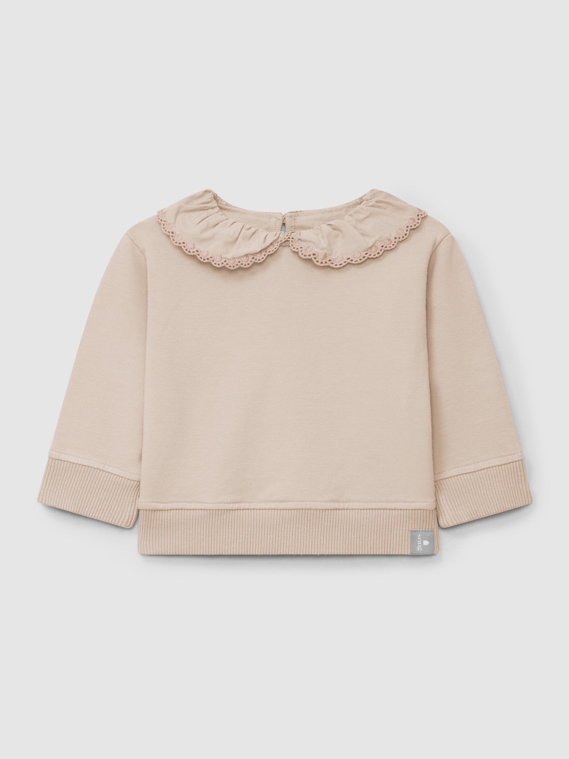 SNI25 Sudadera Cuello Pantalones Bordado Ingl Rosa