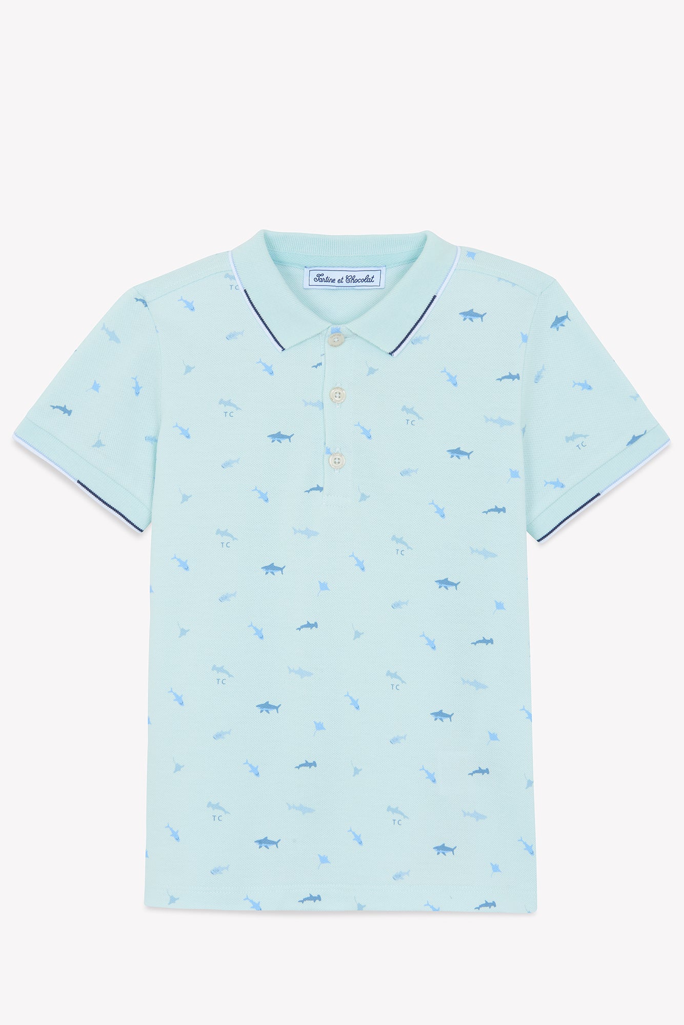 Polo Garçon Aqua