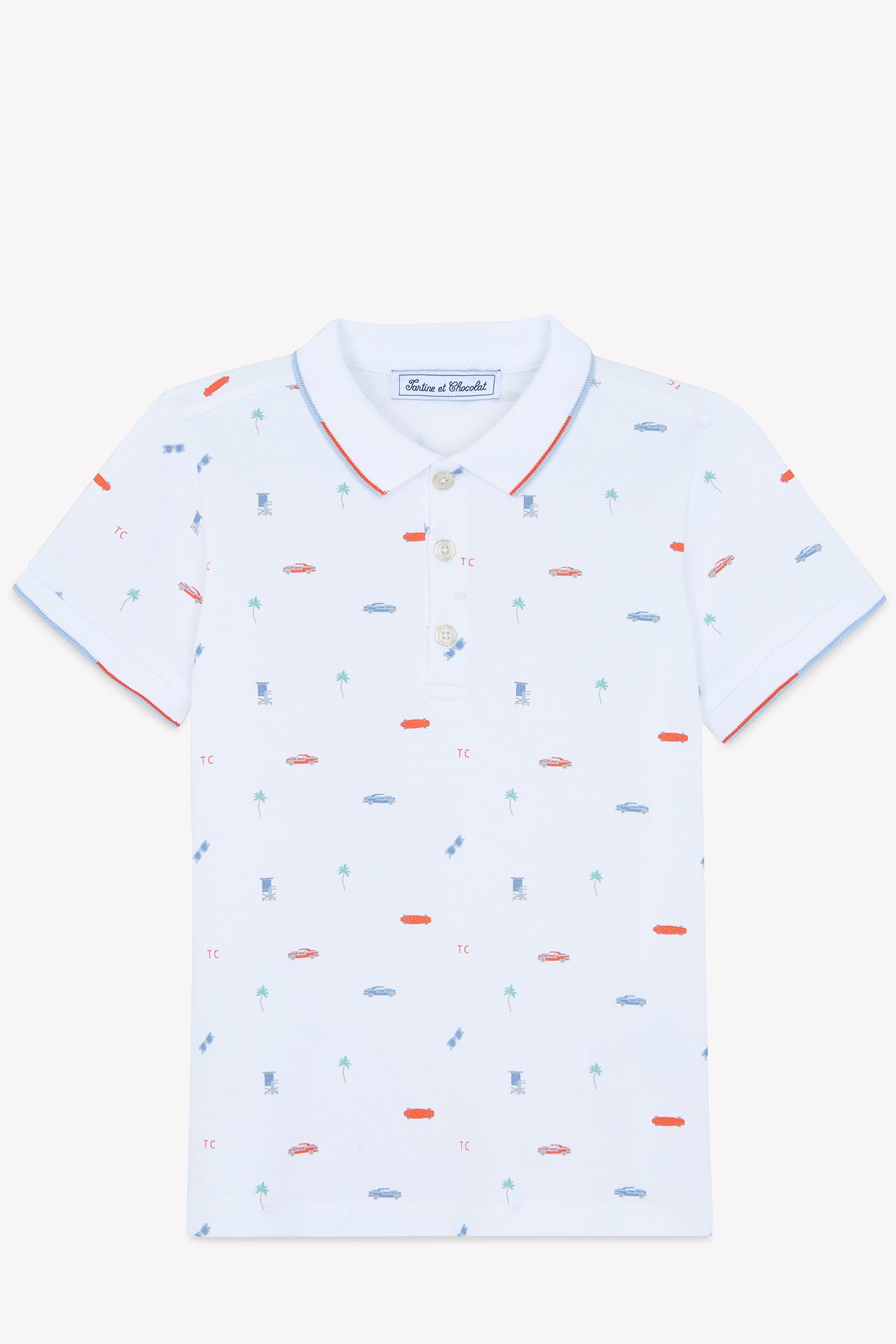 Polo Garçon Spicy Orange