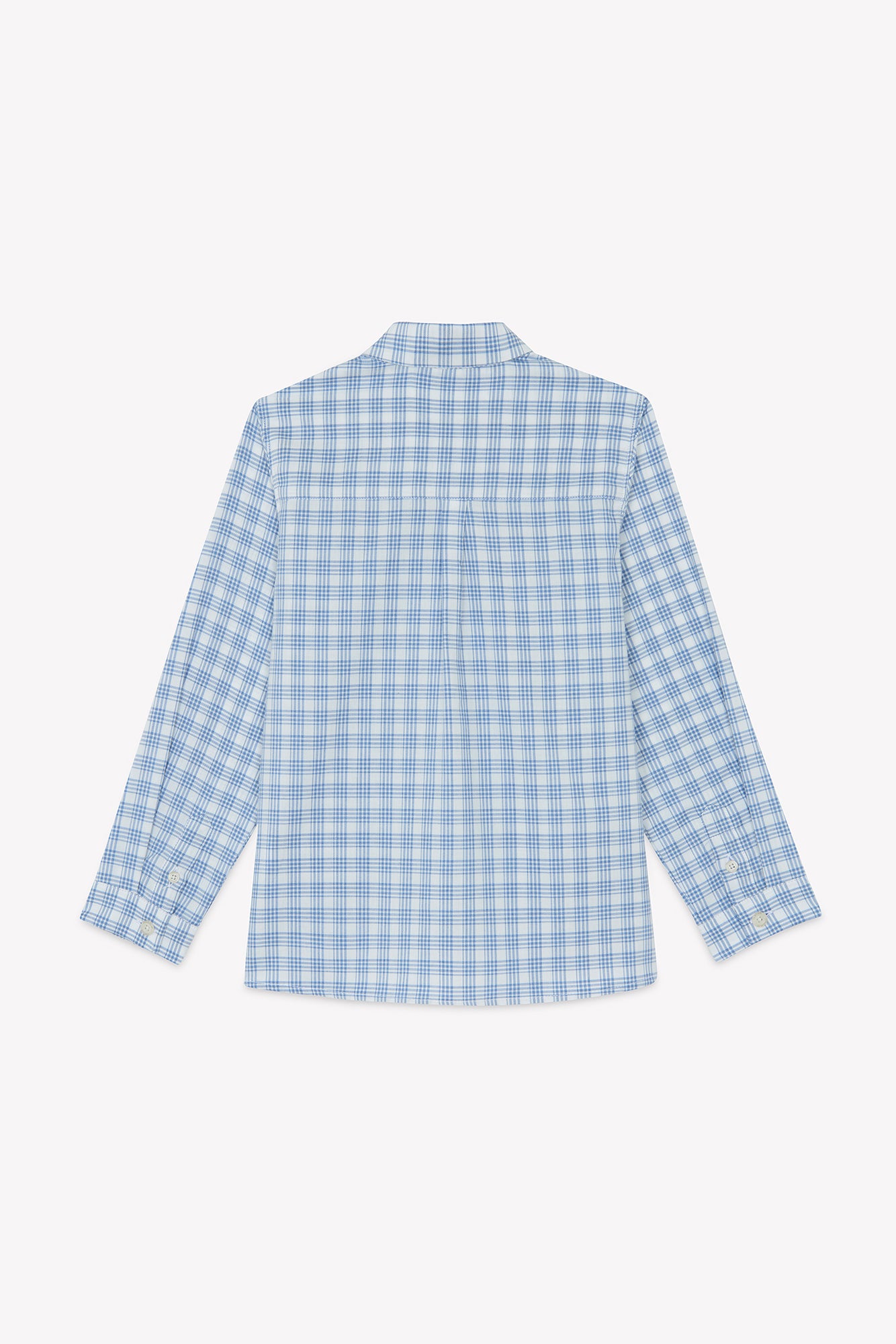 Junior Garçon Chemise Bleu Grisé