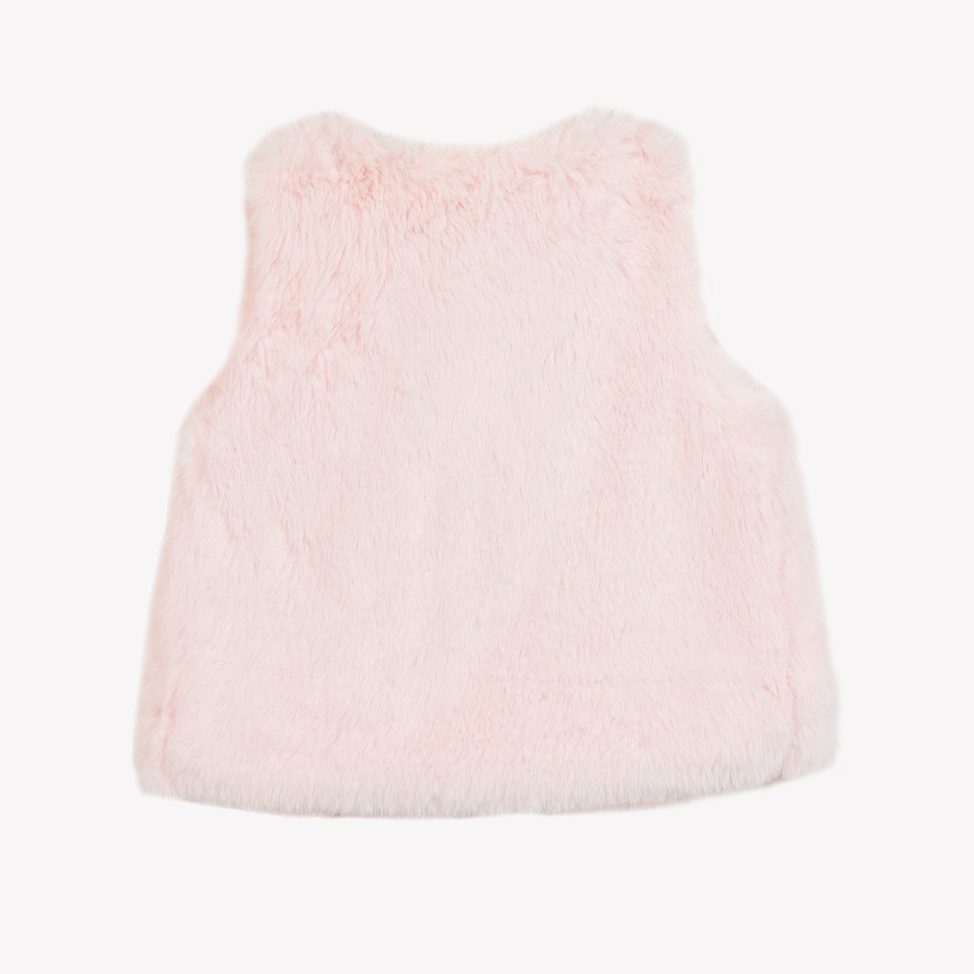 Fur Vest in Rose Pale