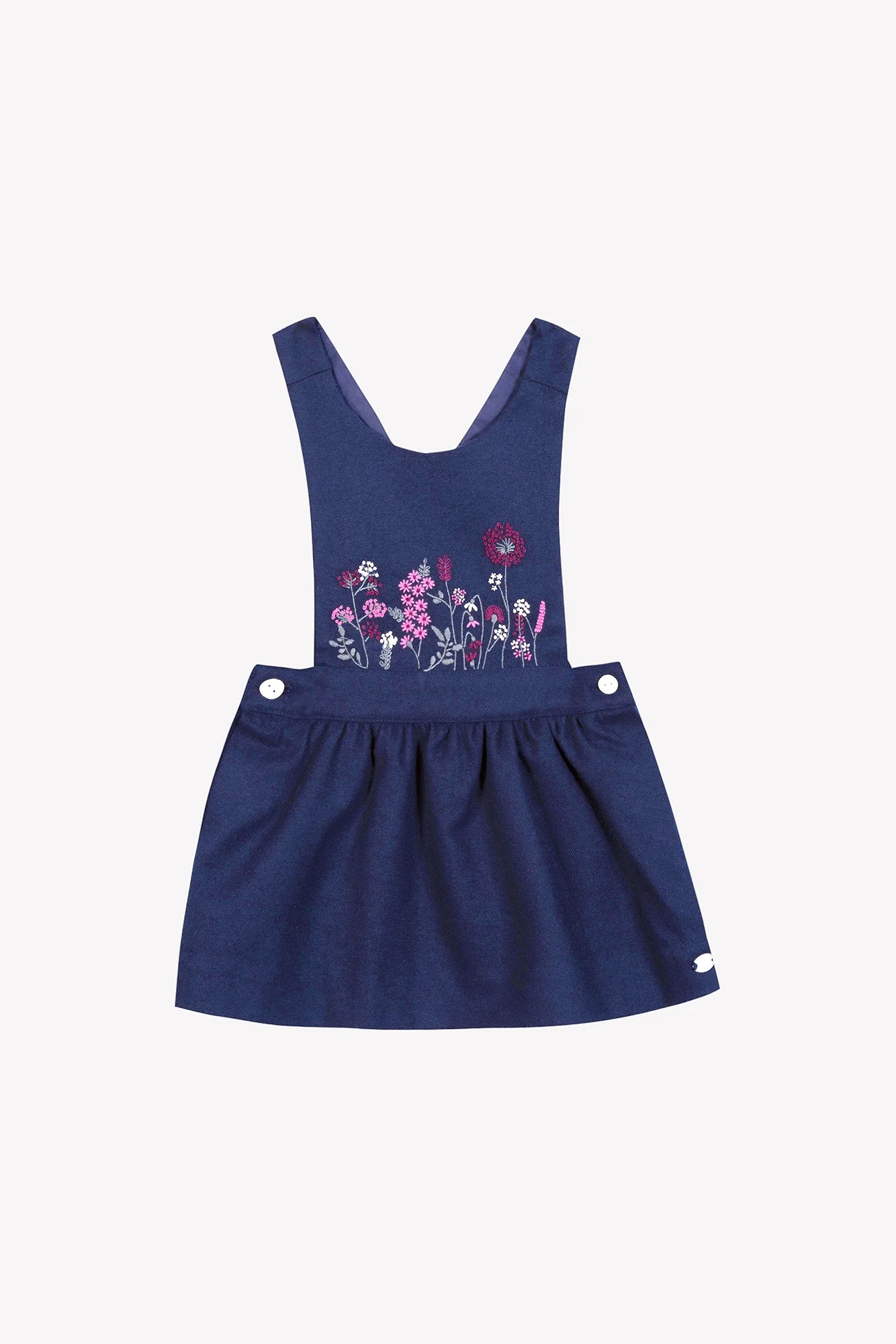 Girl Marine Dungaree Dress