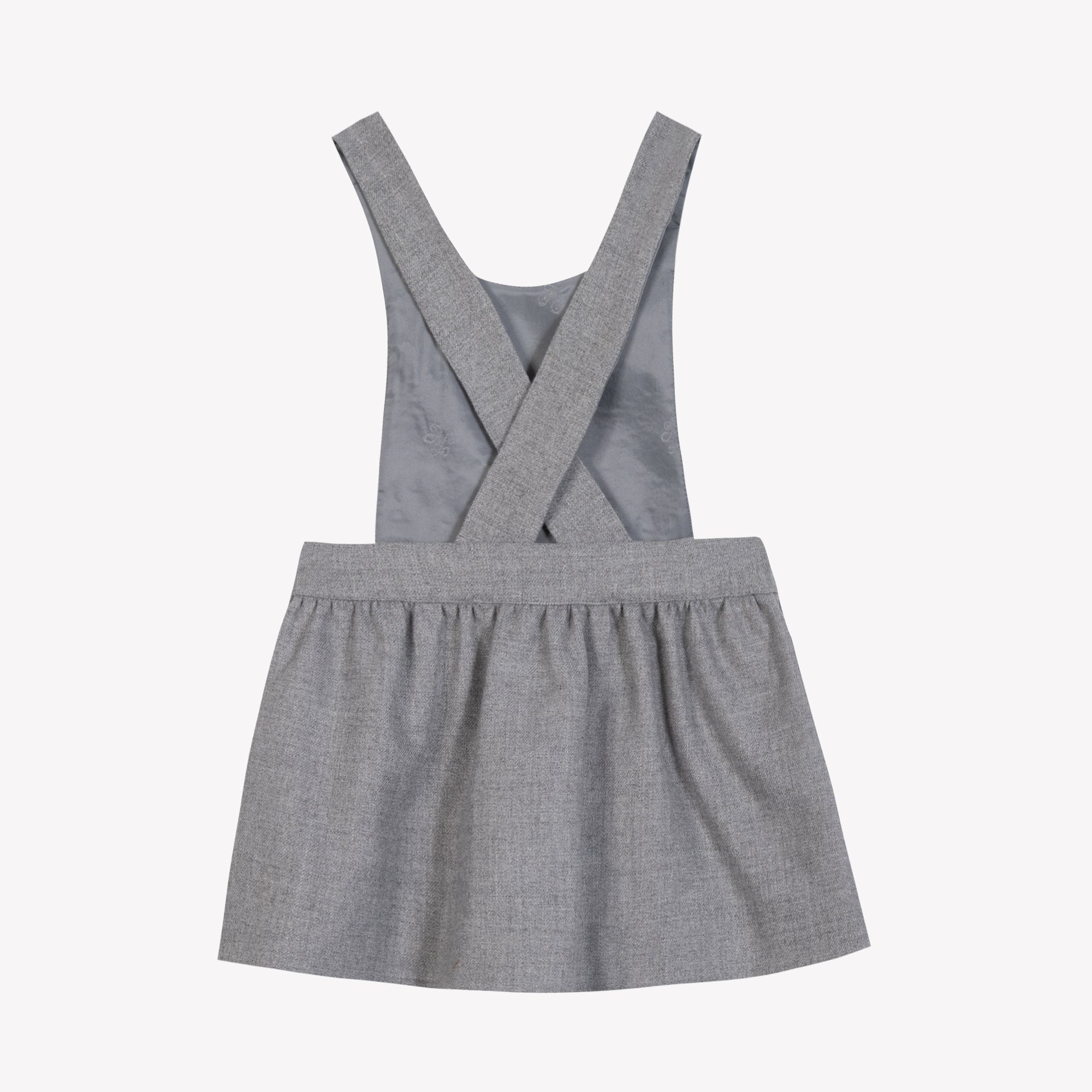 Girl Gris Moyen Dungaree Dress