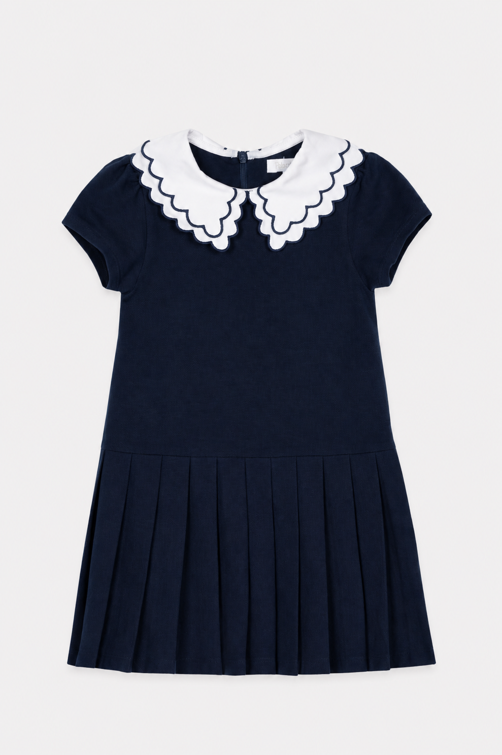 Girl Blue Pique Dress