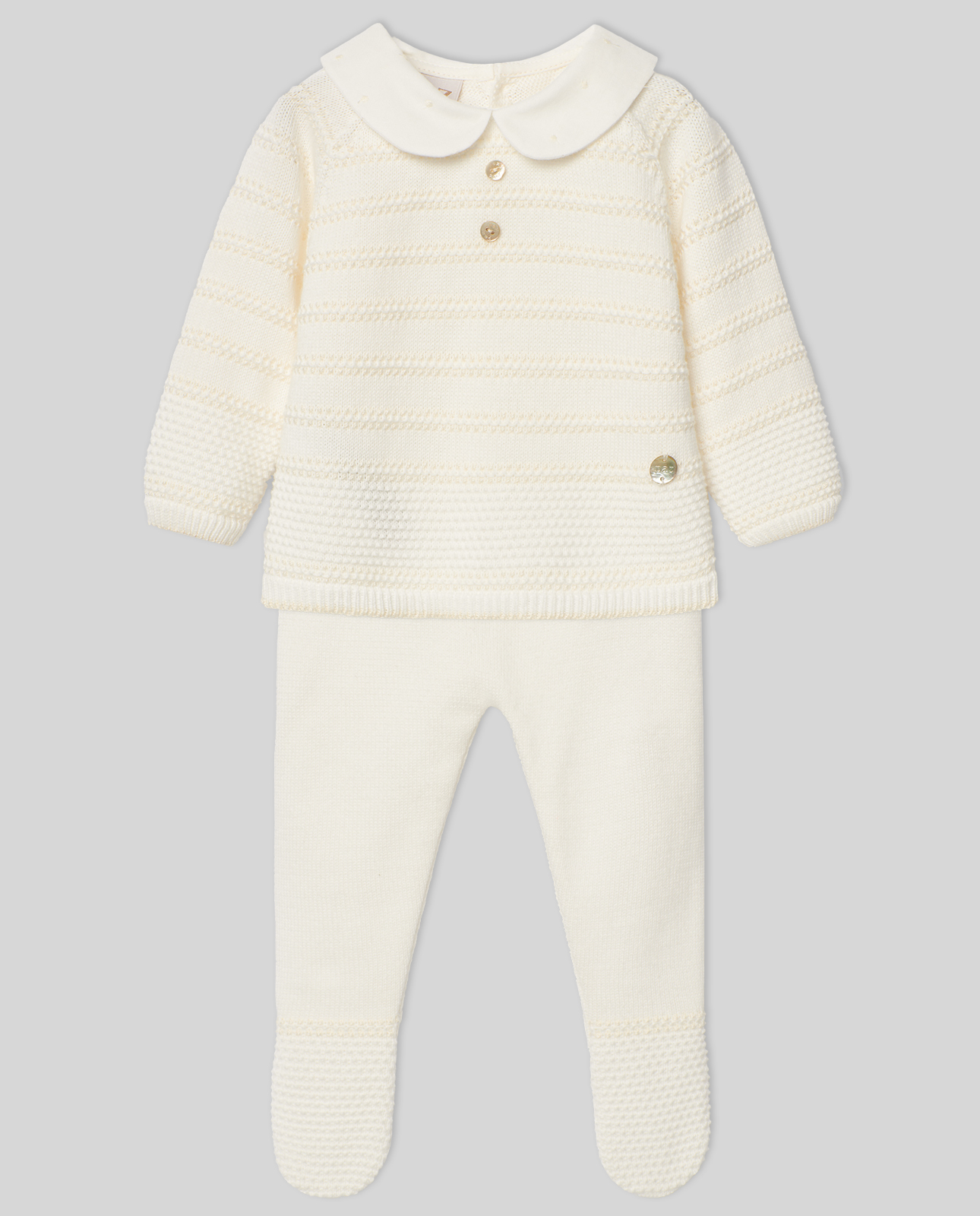 Conjunto Jubon, Polaina y Capota Niño "Paz V25"