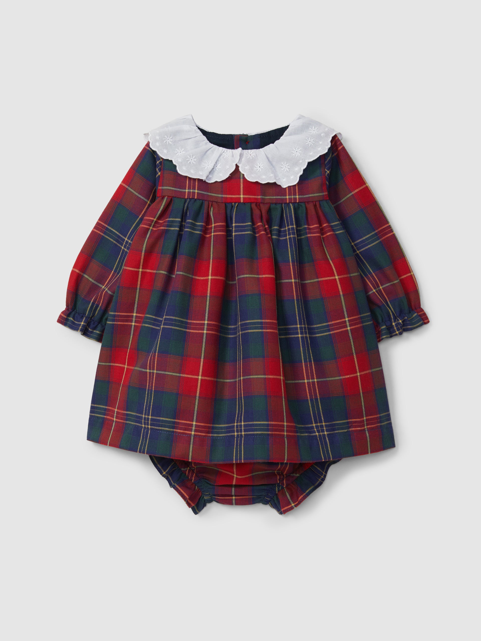 Conjunto Cuadros Vestido Bebe Niña