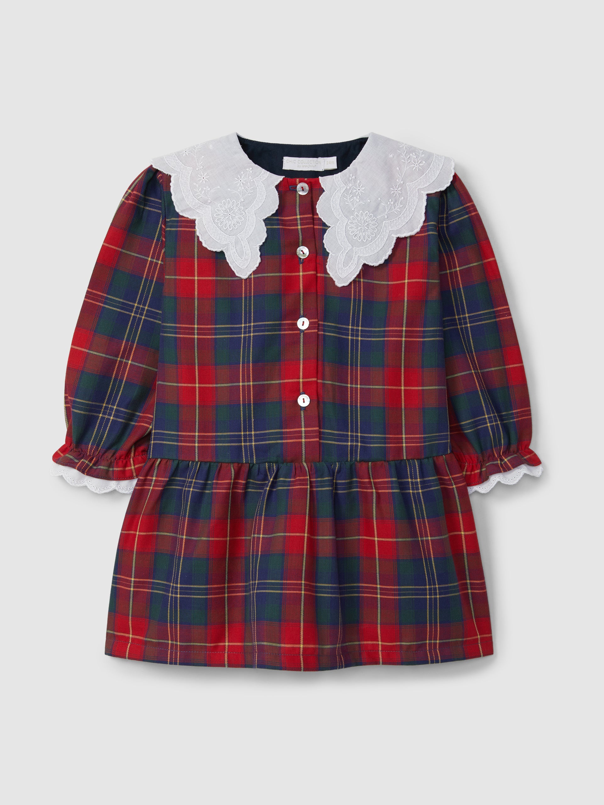 Vestido Cuadros NiƱa