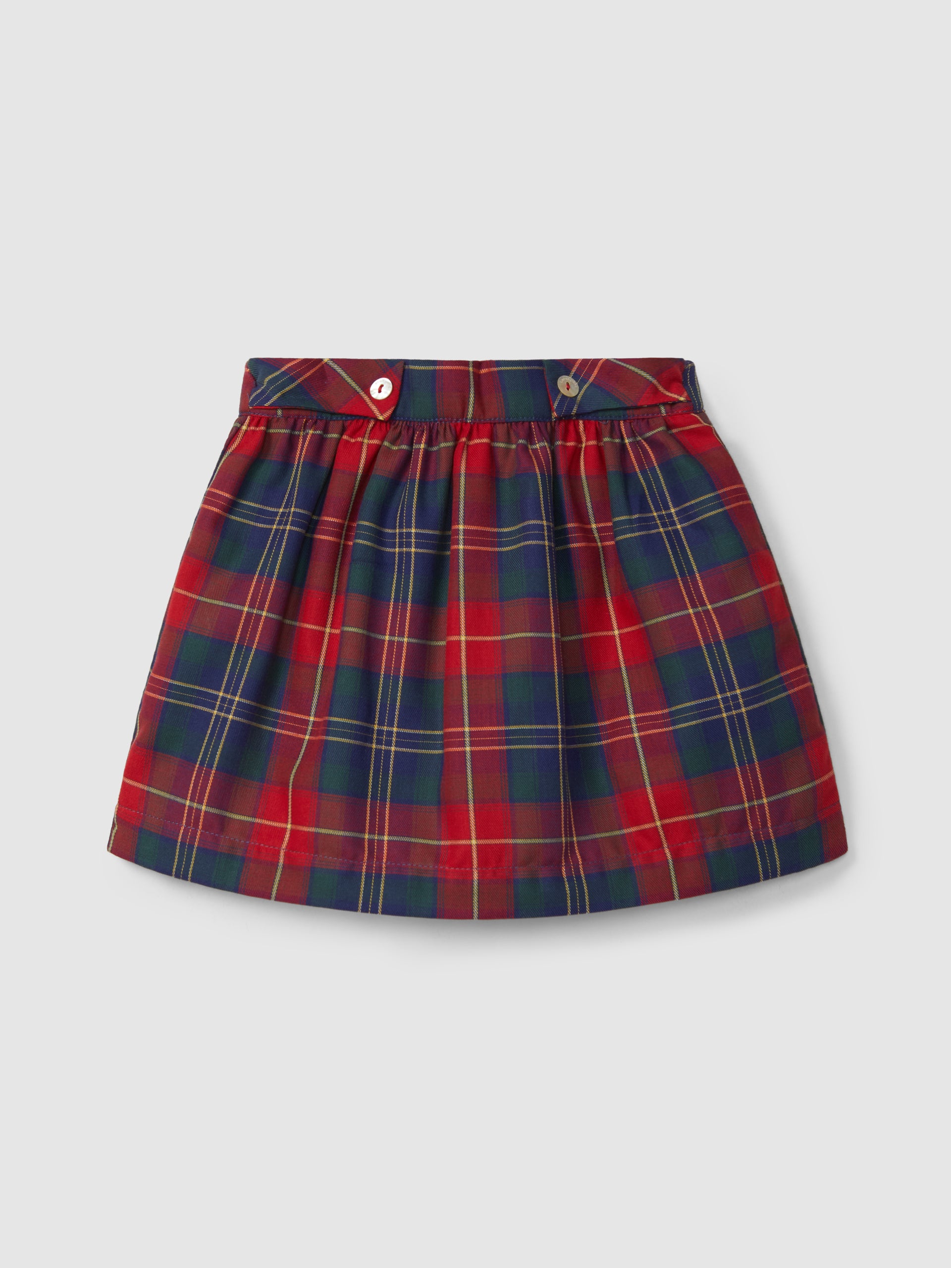 Conjunto Falda de cuadros y Camisa Blanca