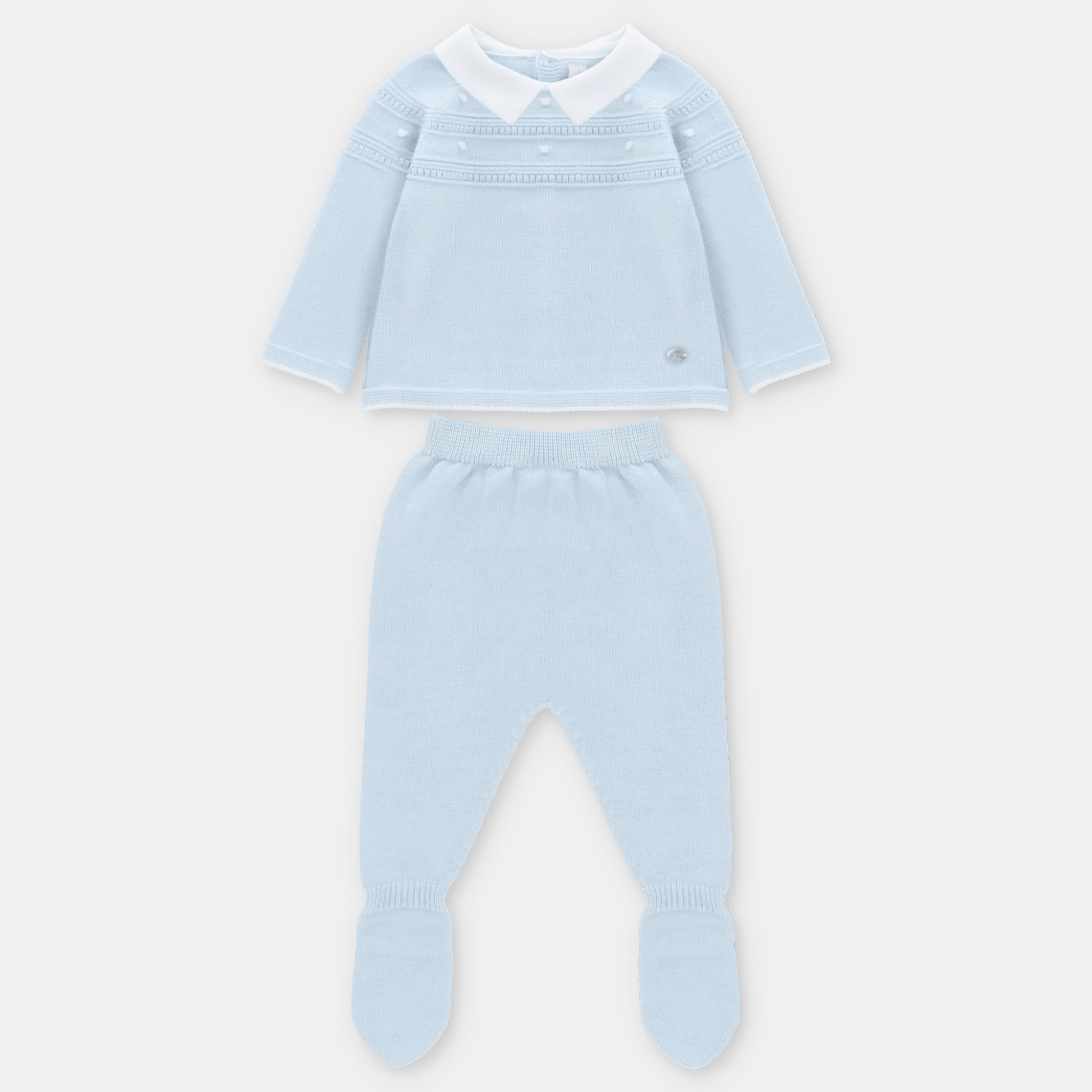 SET SWEATER & LEGGINGS KNIT BOY WINNIPEG IN BLUE