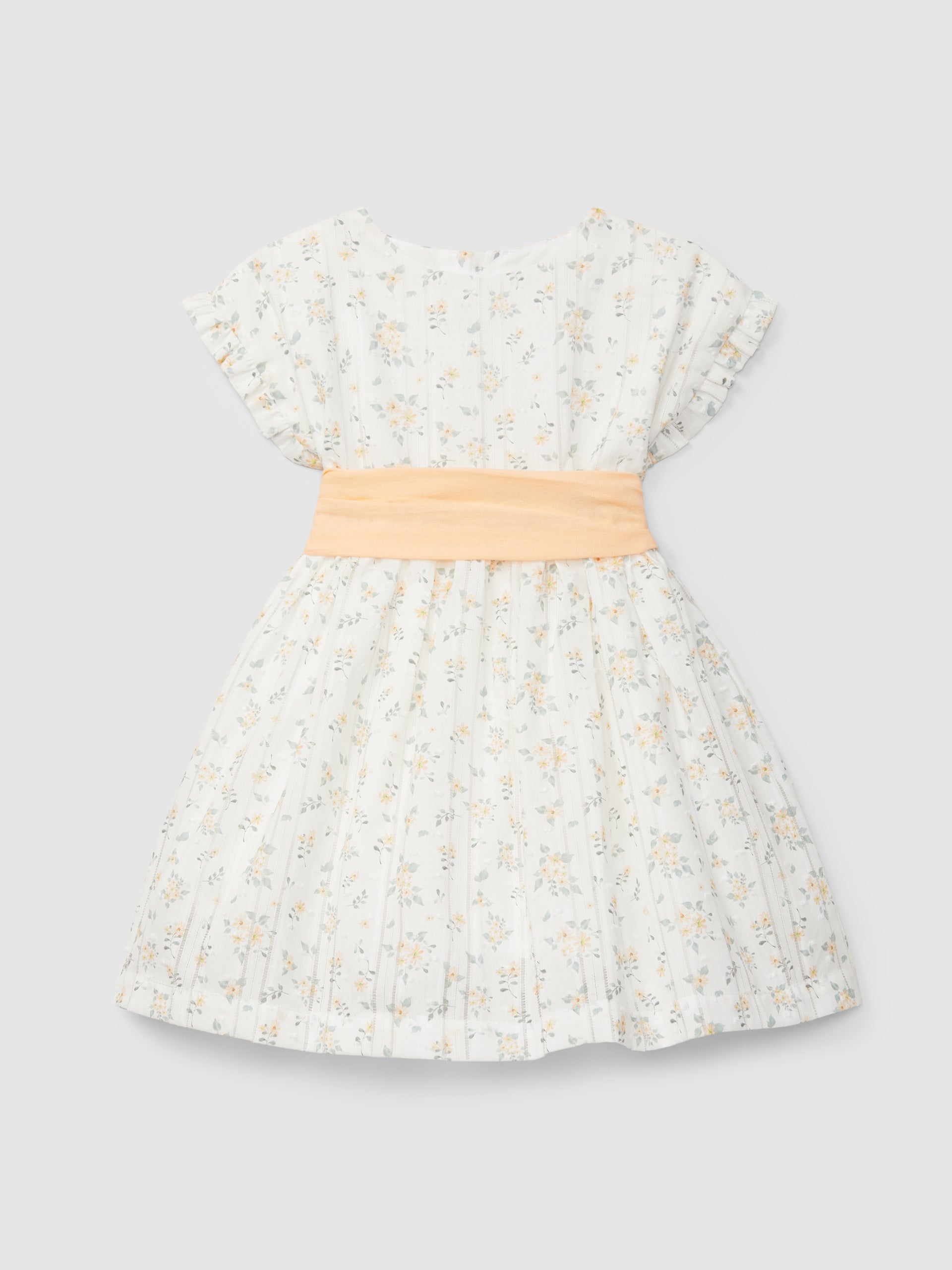 Vestido plumeti con estampado floral