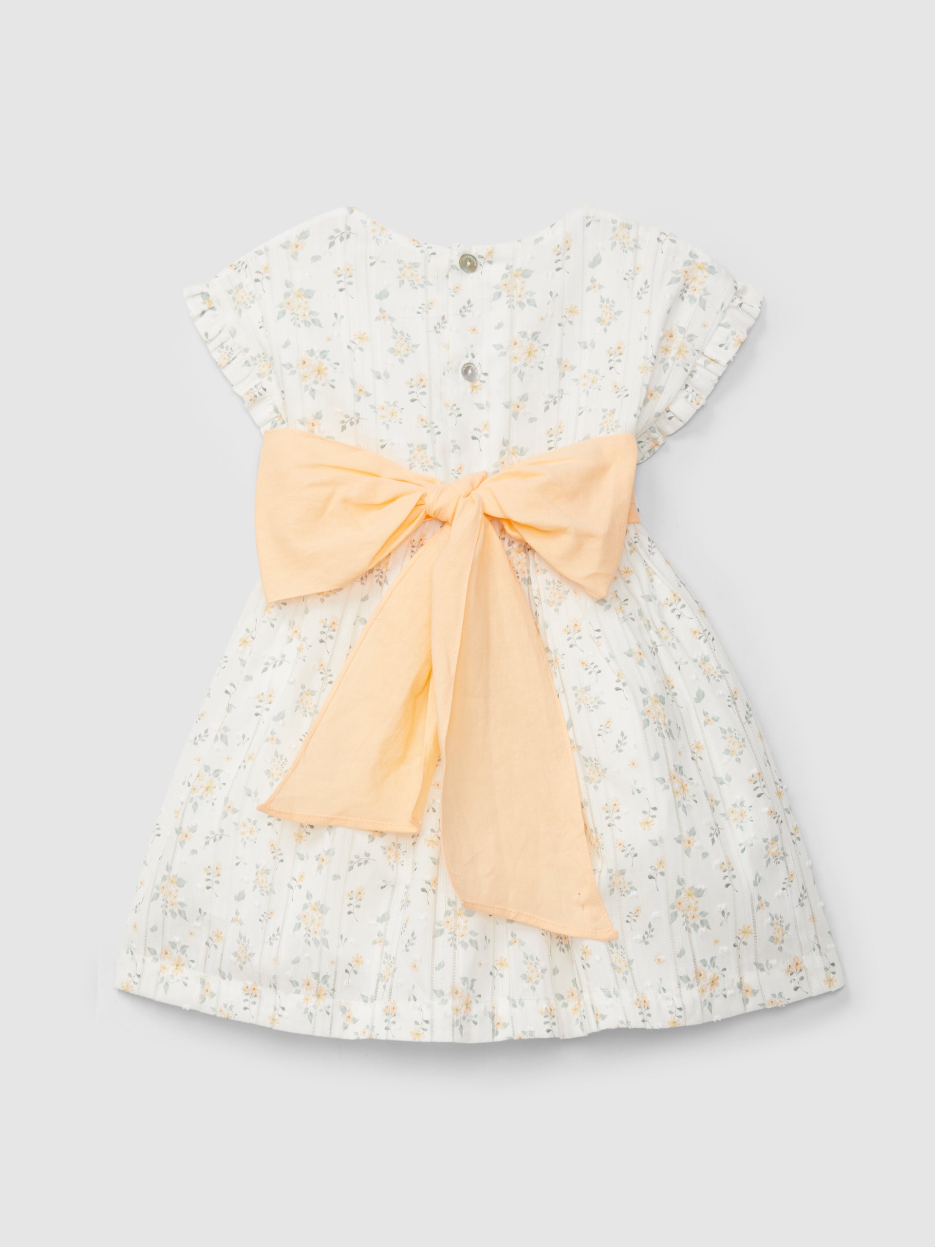 Vestido plumeti con estampado floral