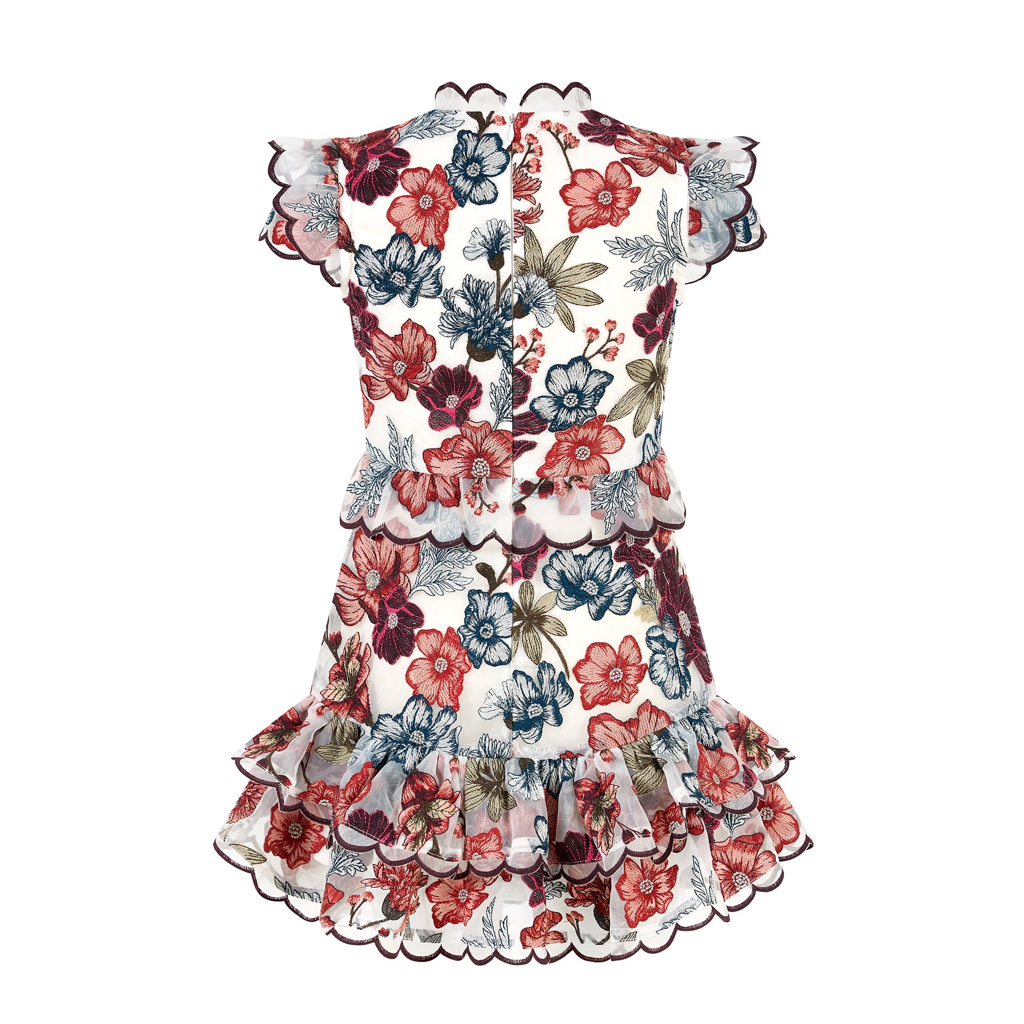 Elana Embroidered Mini Dress