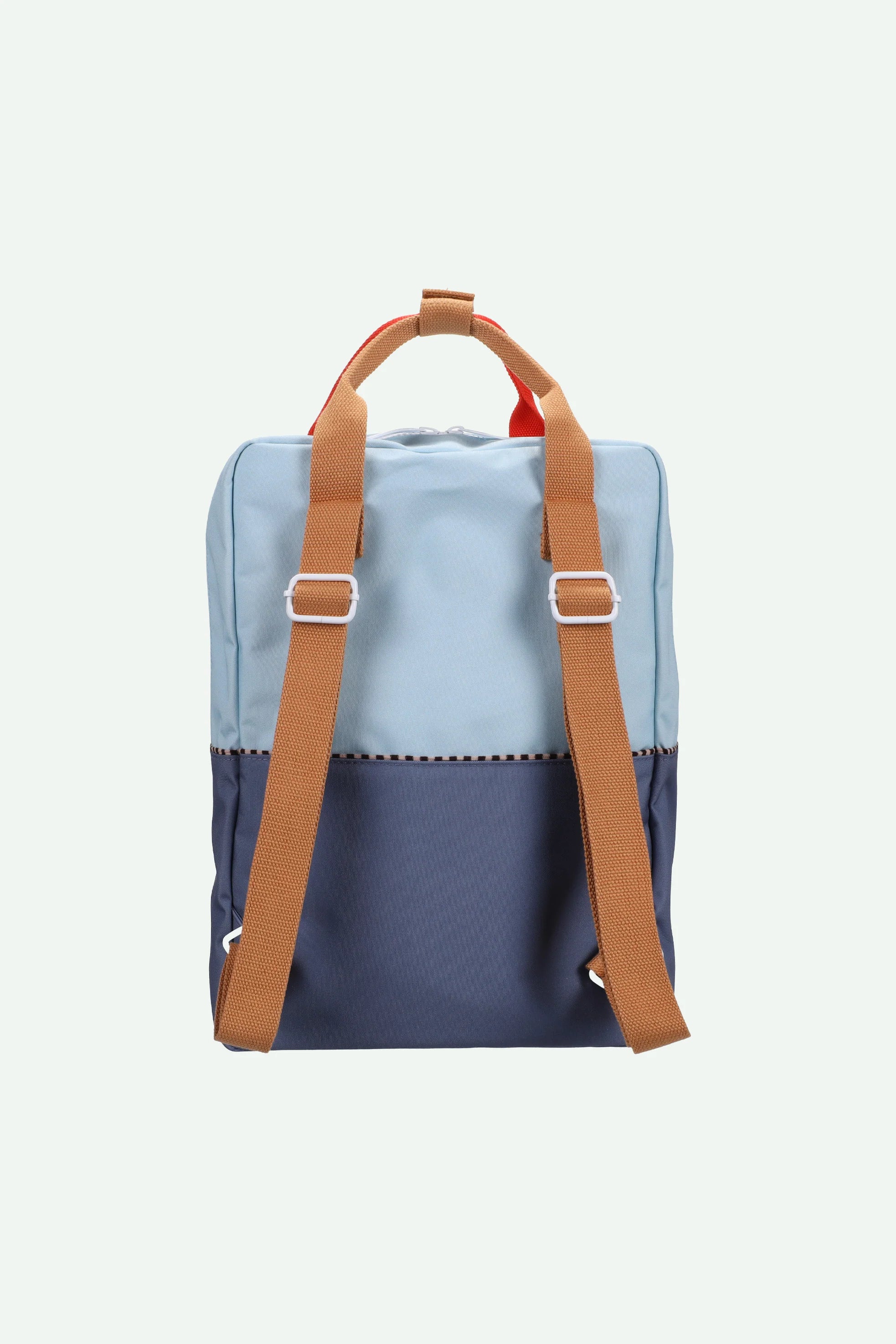 Backpack large colourblocking zissou blue + blue whale