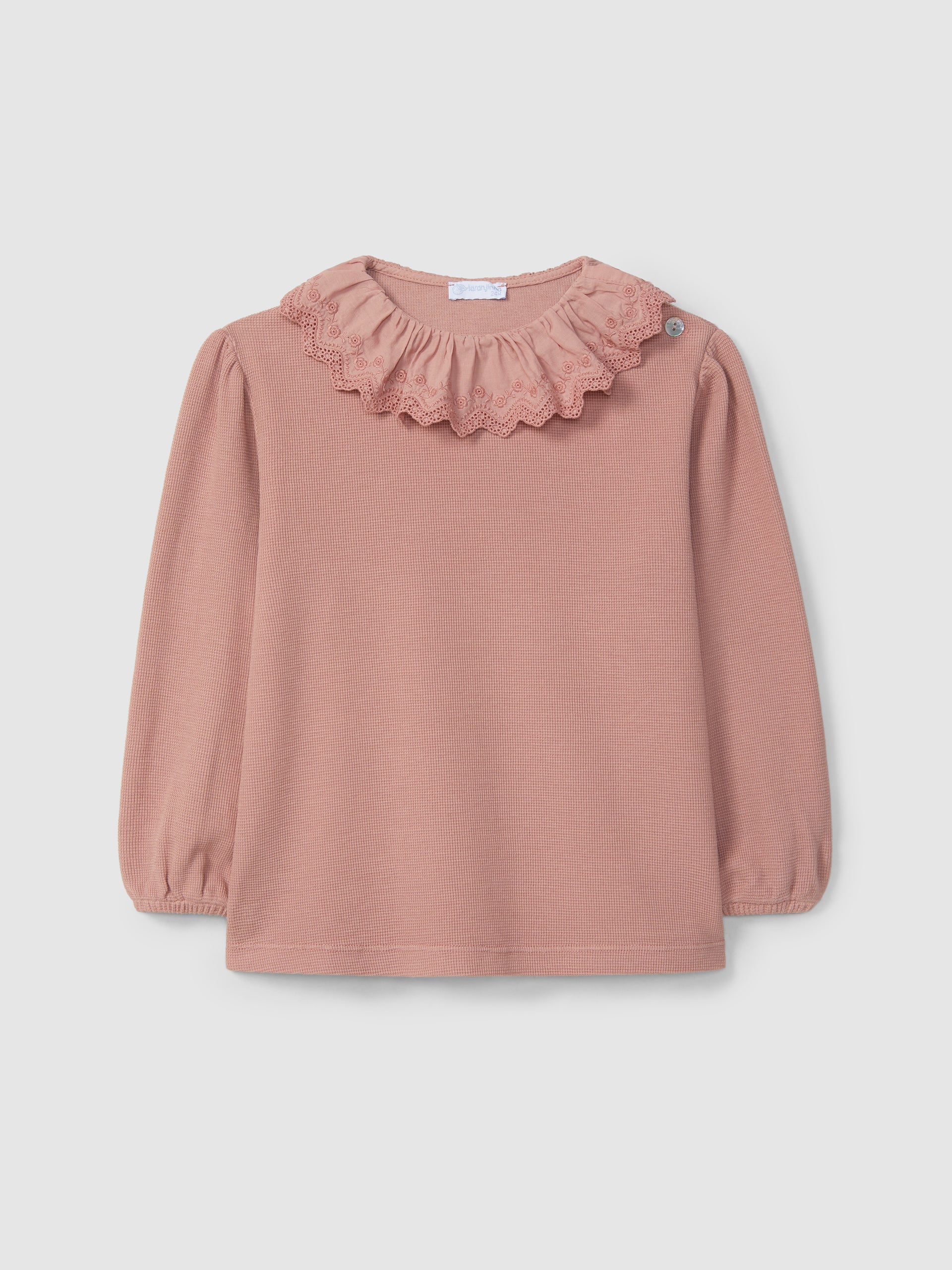 Camisa Manga Larga con Cuello Niña